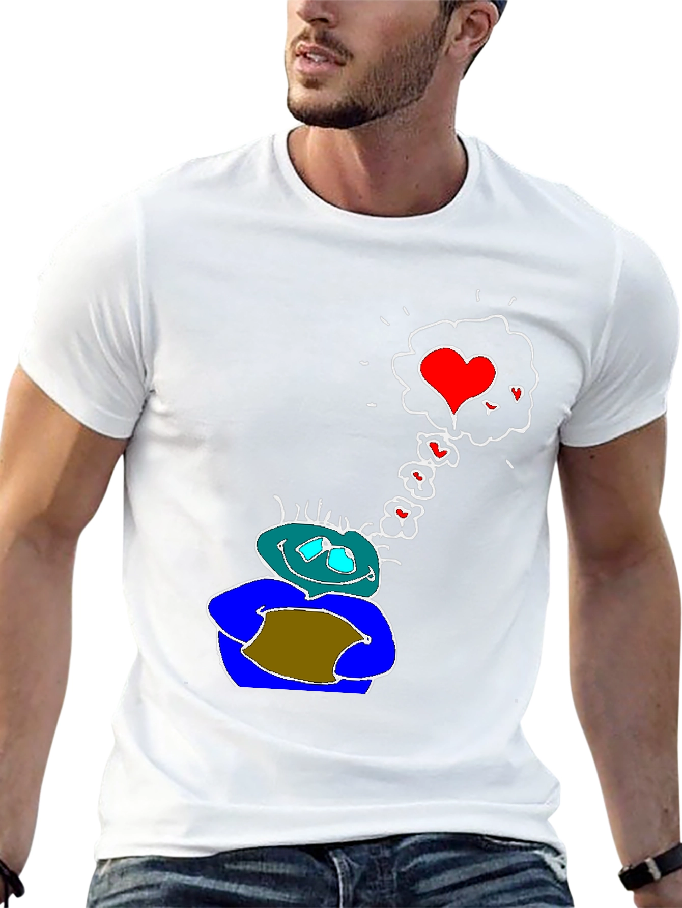 Love Vision Tee: Black Graphic T-Shirt