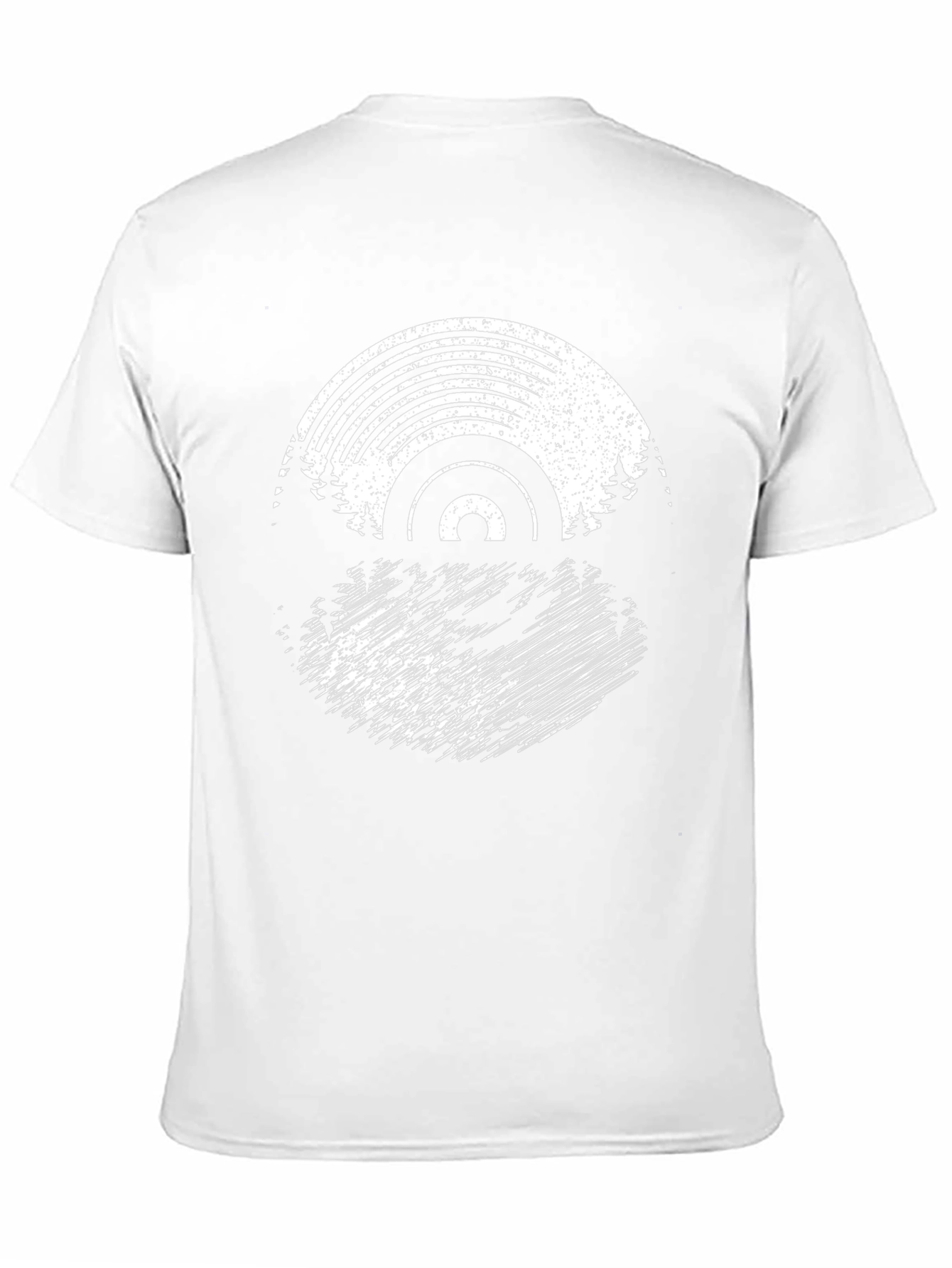 Vinyl Record & Trees Graphic T-Shirt