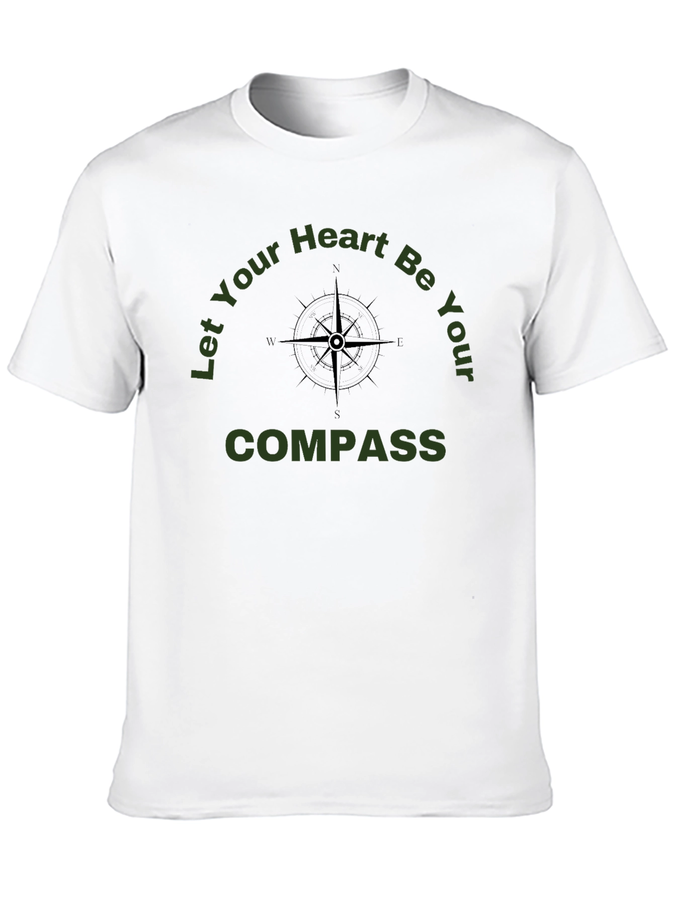 Compass Heart Tee - Adventure & Guidance