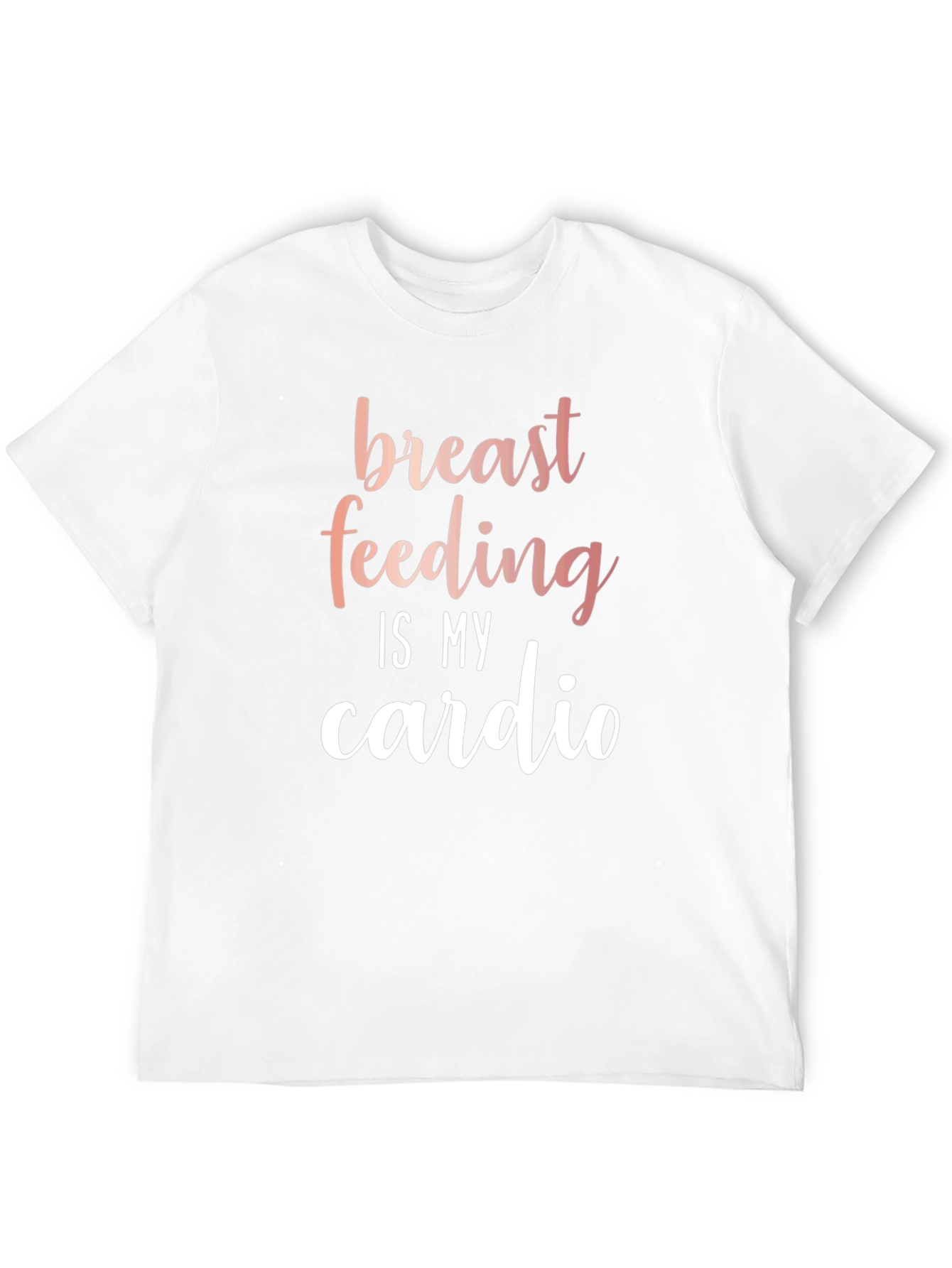 Breastfeeding is My Cardio Black T-Shirt