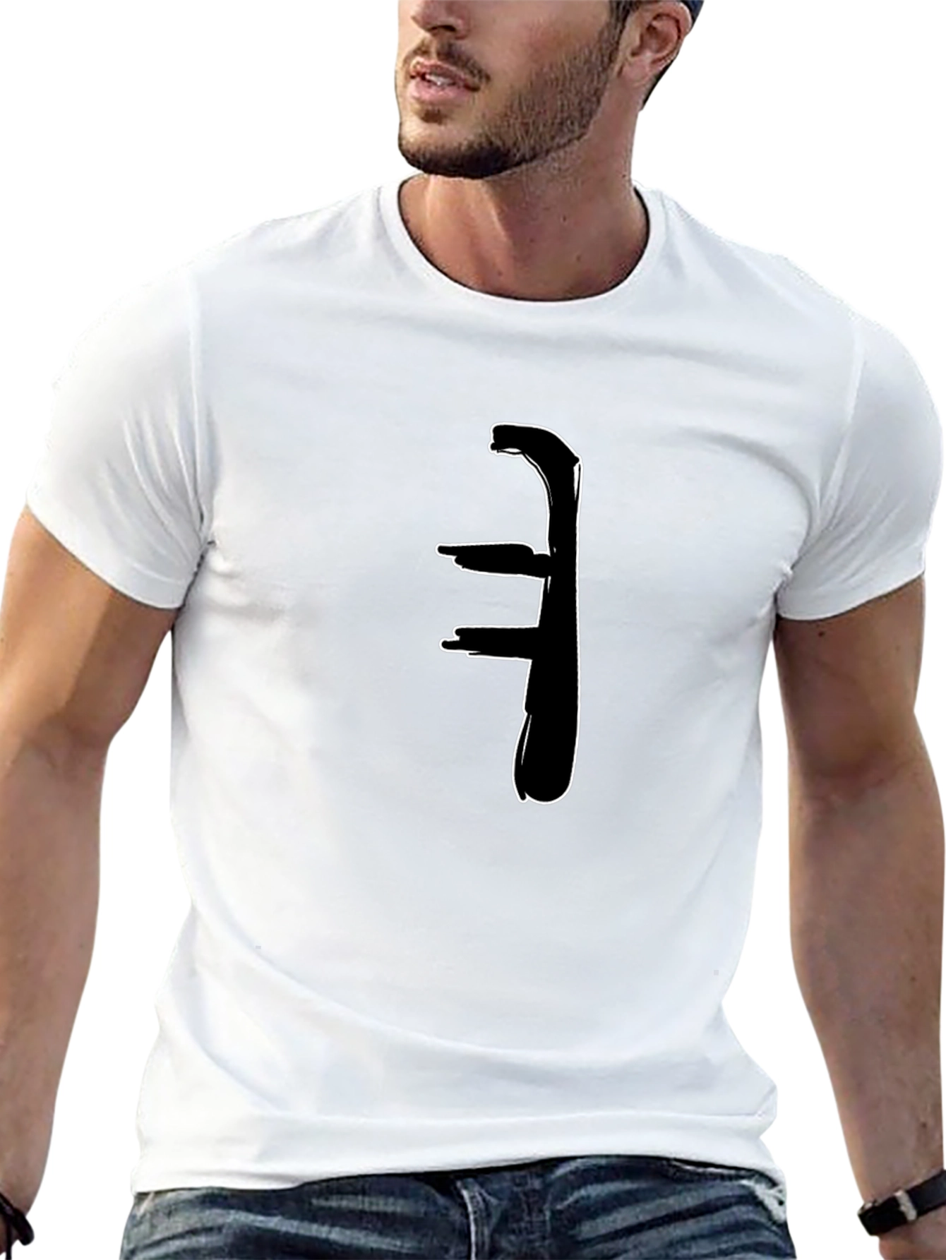 Abstract Black T-Shirt