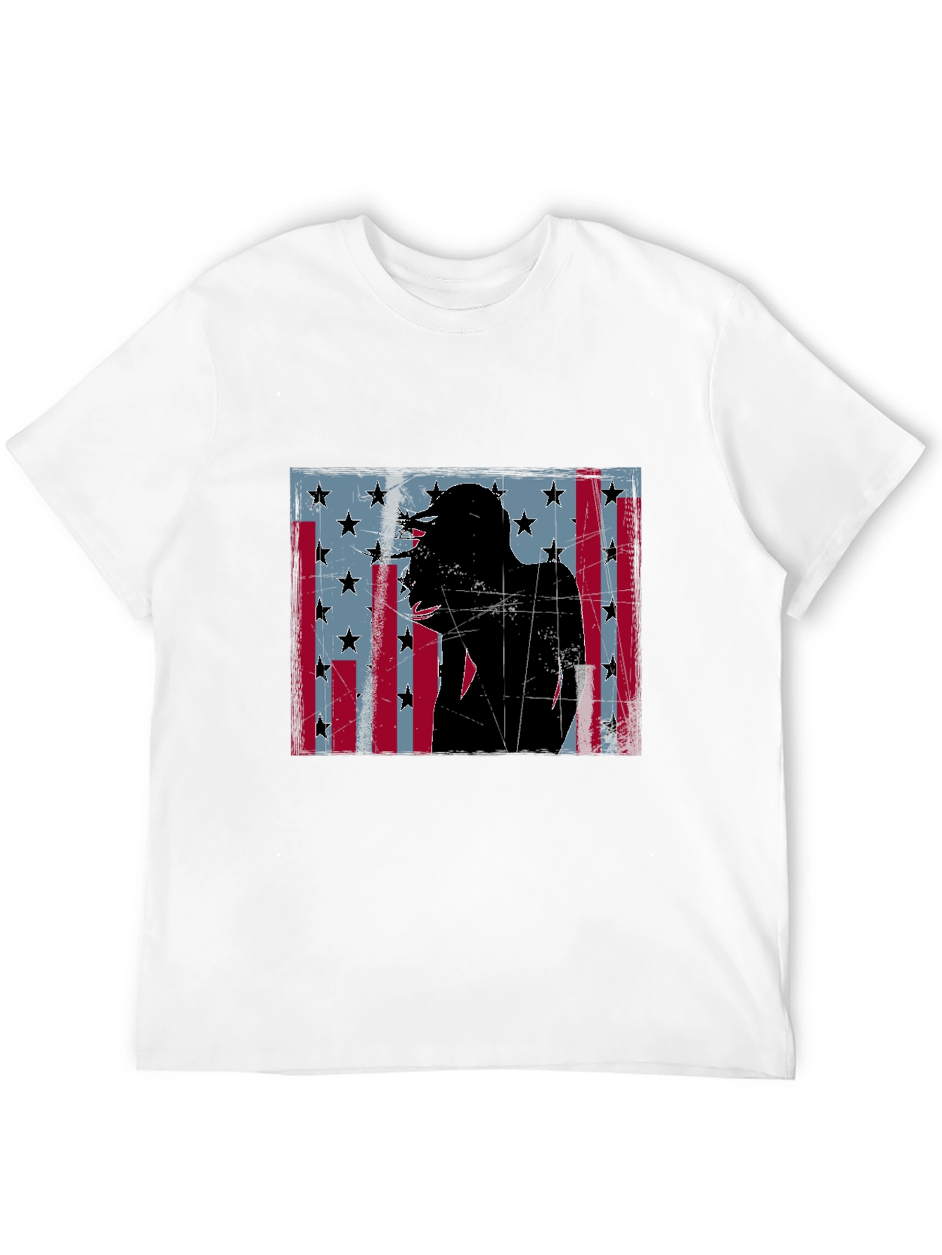 American Flag Silhouette Graphic Tee