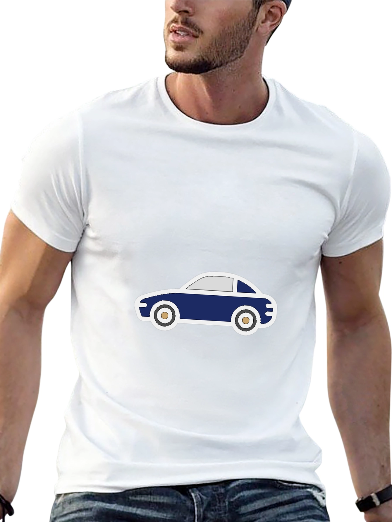 Cool Car Graphic Tee - Mens Black T-Shirt