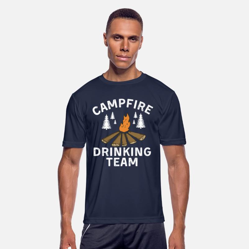 Campfire drinking team for adventure lover gift