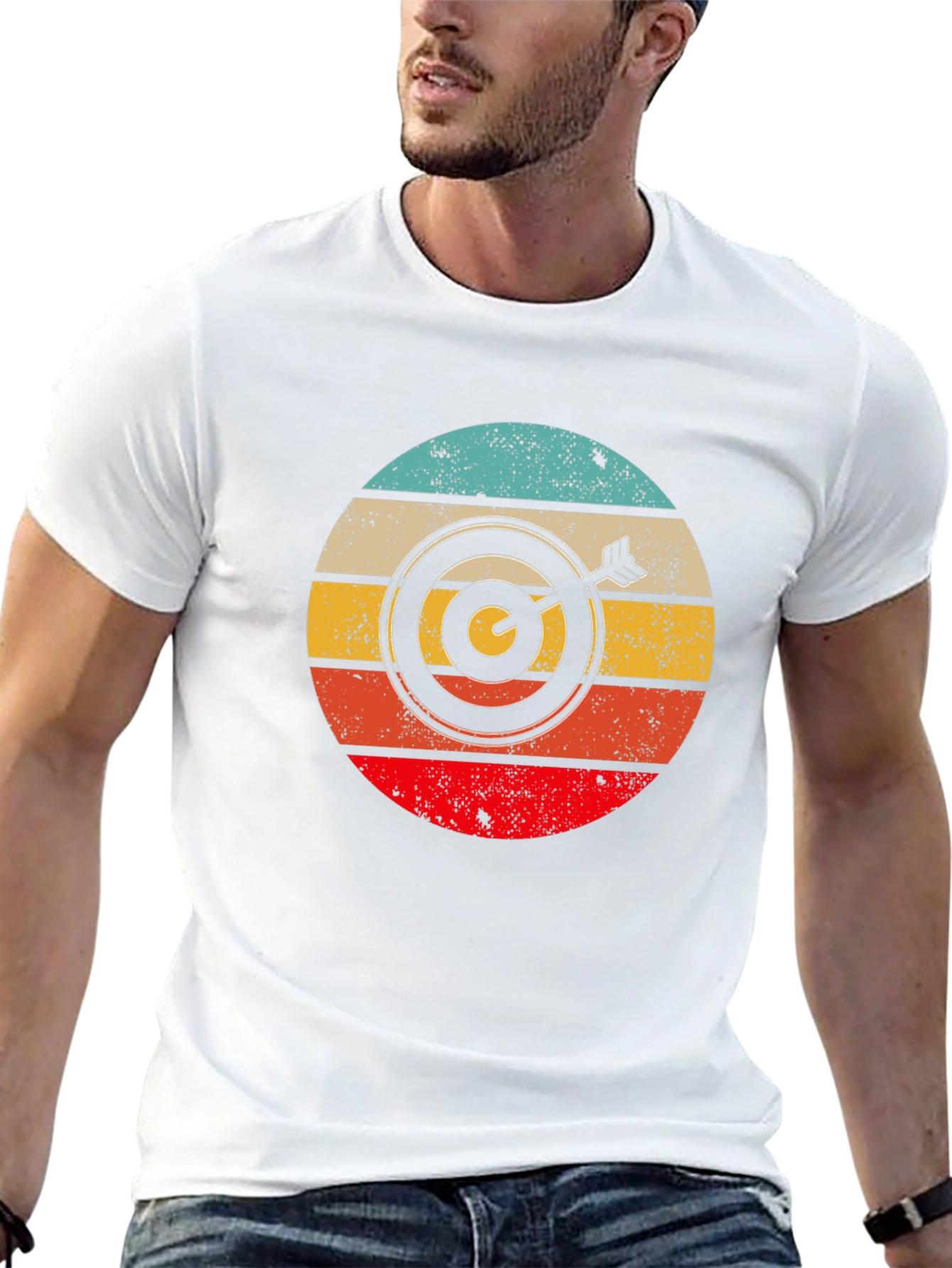 Retro Dartboard T-Shirt - Classic Style