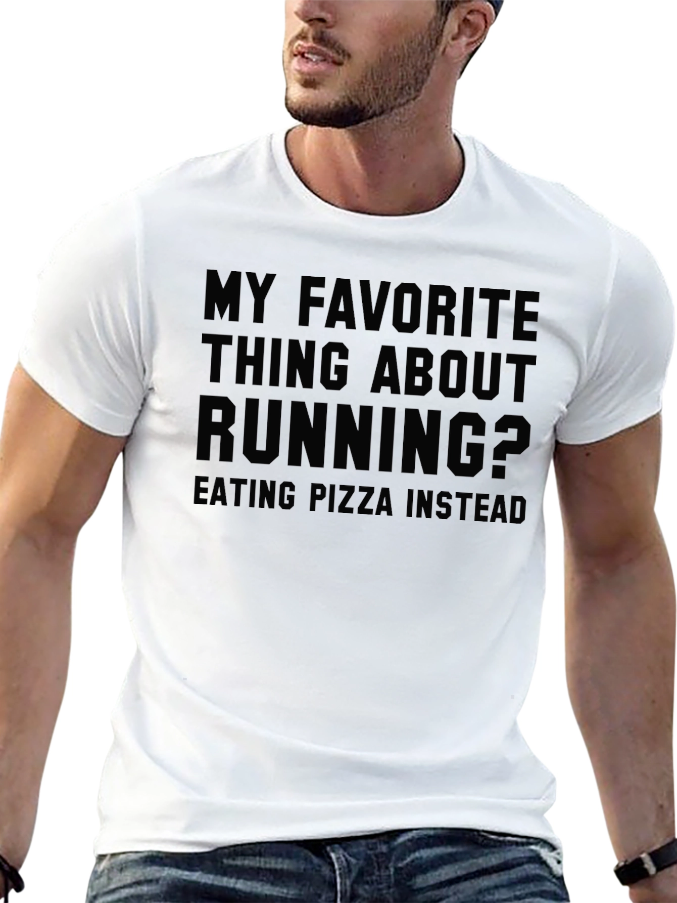 Funny Running Pizza T-Shirt