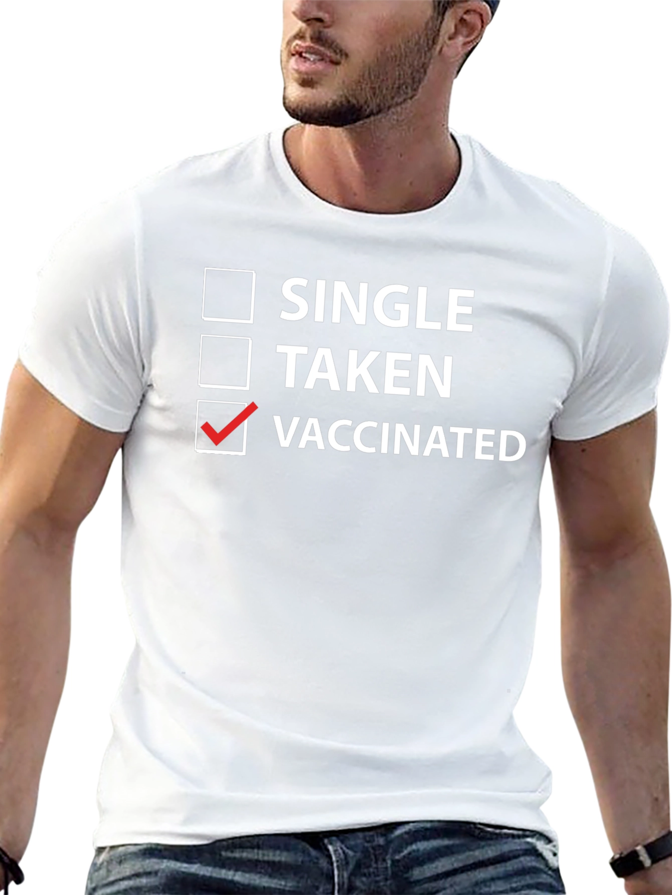 Vaccinated Checkbox T-Shirt - Funny Novelty Tee