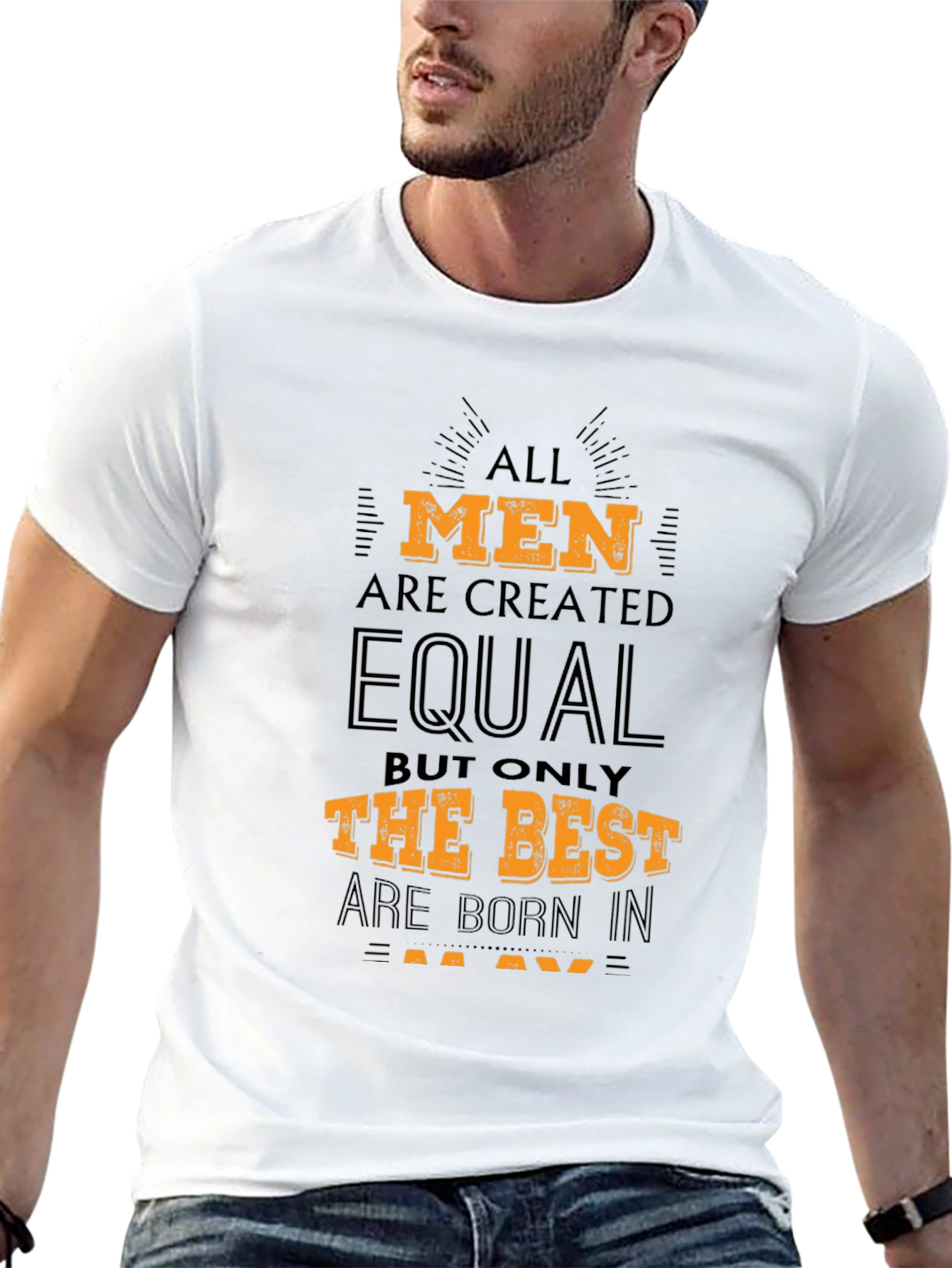 Mens Best Are Born in May Graphic Tee