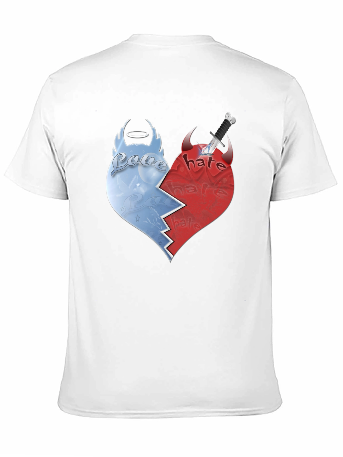 Love vs Hate Graphic T-Shirt