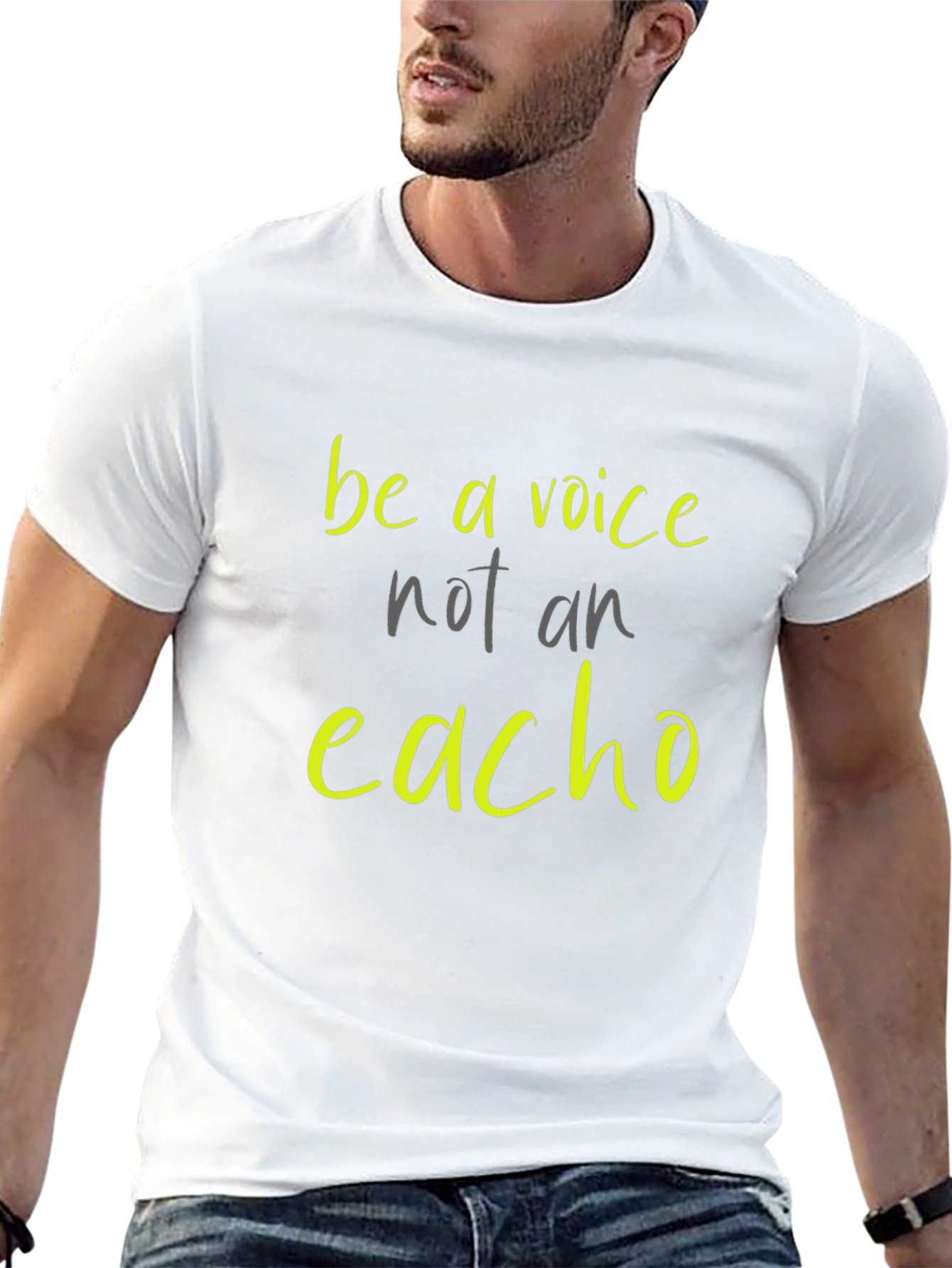 Be A Voice Tee - Stylish Graphic Print Shirt