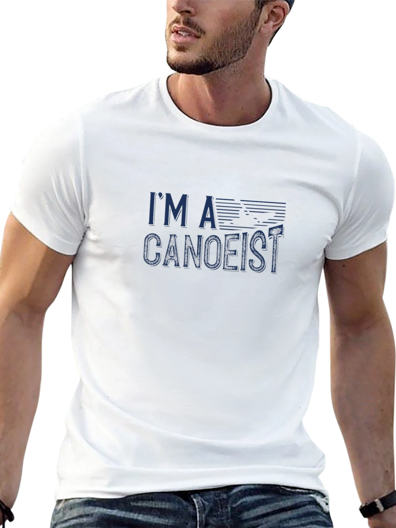 Im a Canoeist Graphic Tee - Black Cotton T-Shirt