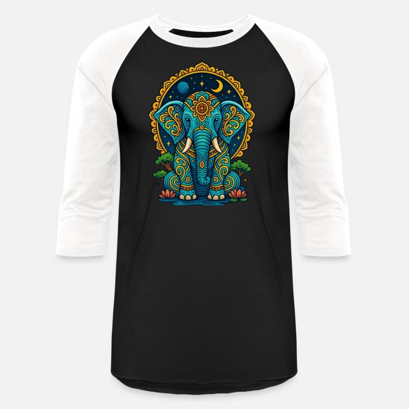 Cosmic Mandala Elephant Illustration