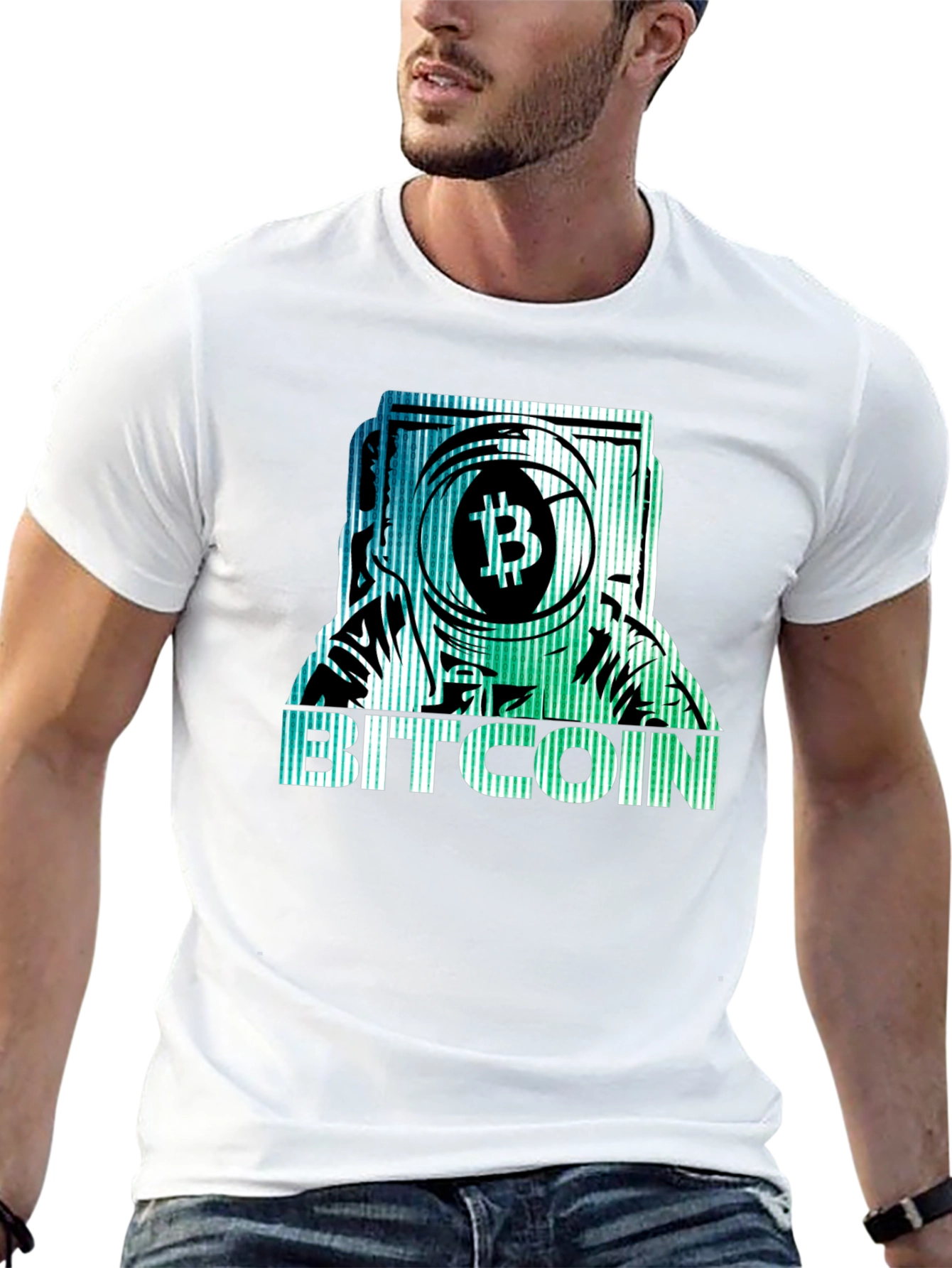 Bitcoin Astronaut Graphic T-Shirt - Crypto Fan Apparel