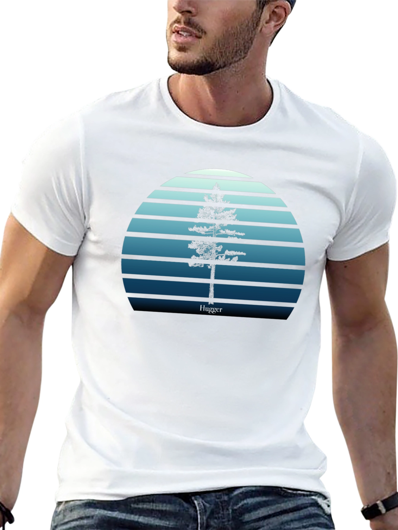 Hugger Tree Silhouette Tee - Nature Inspired T-Shirt