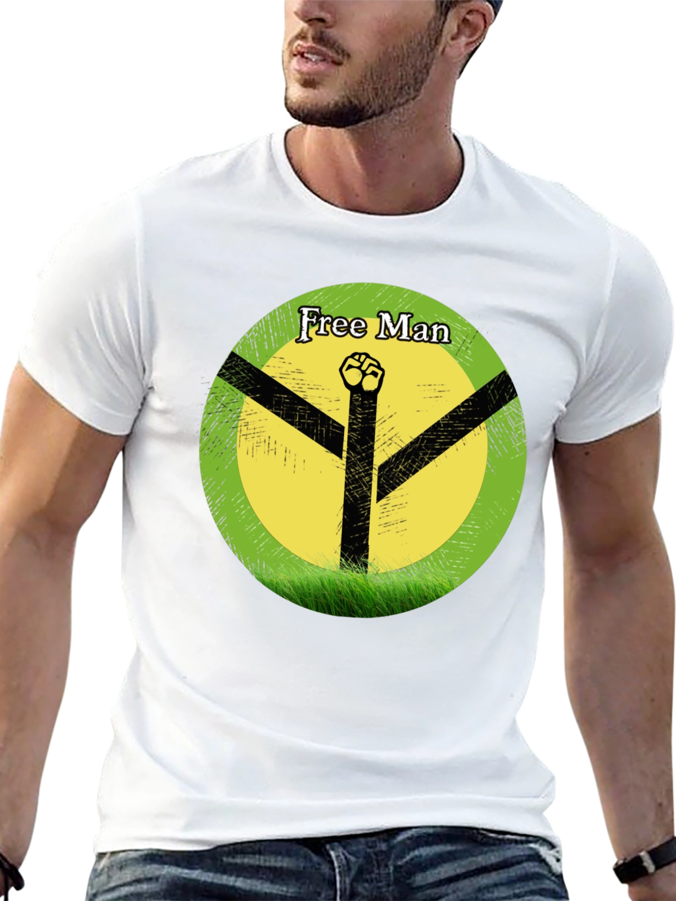 Free Man Graphic T-Shirt