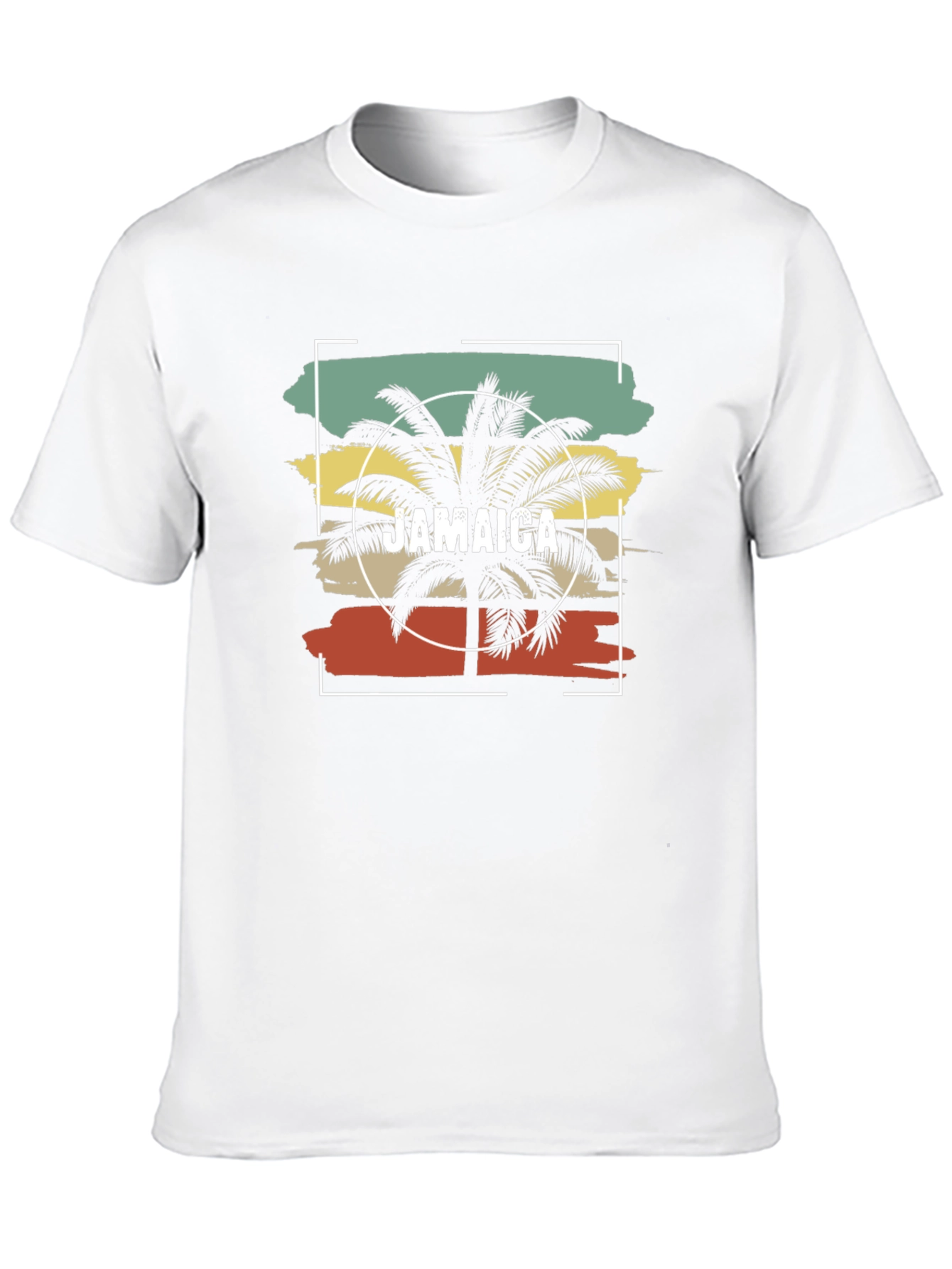 Jamaica Palm Tree T-Shirt - Retro Island Style