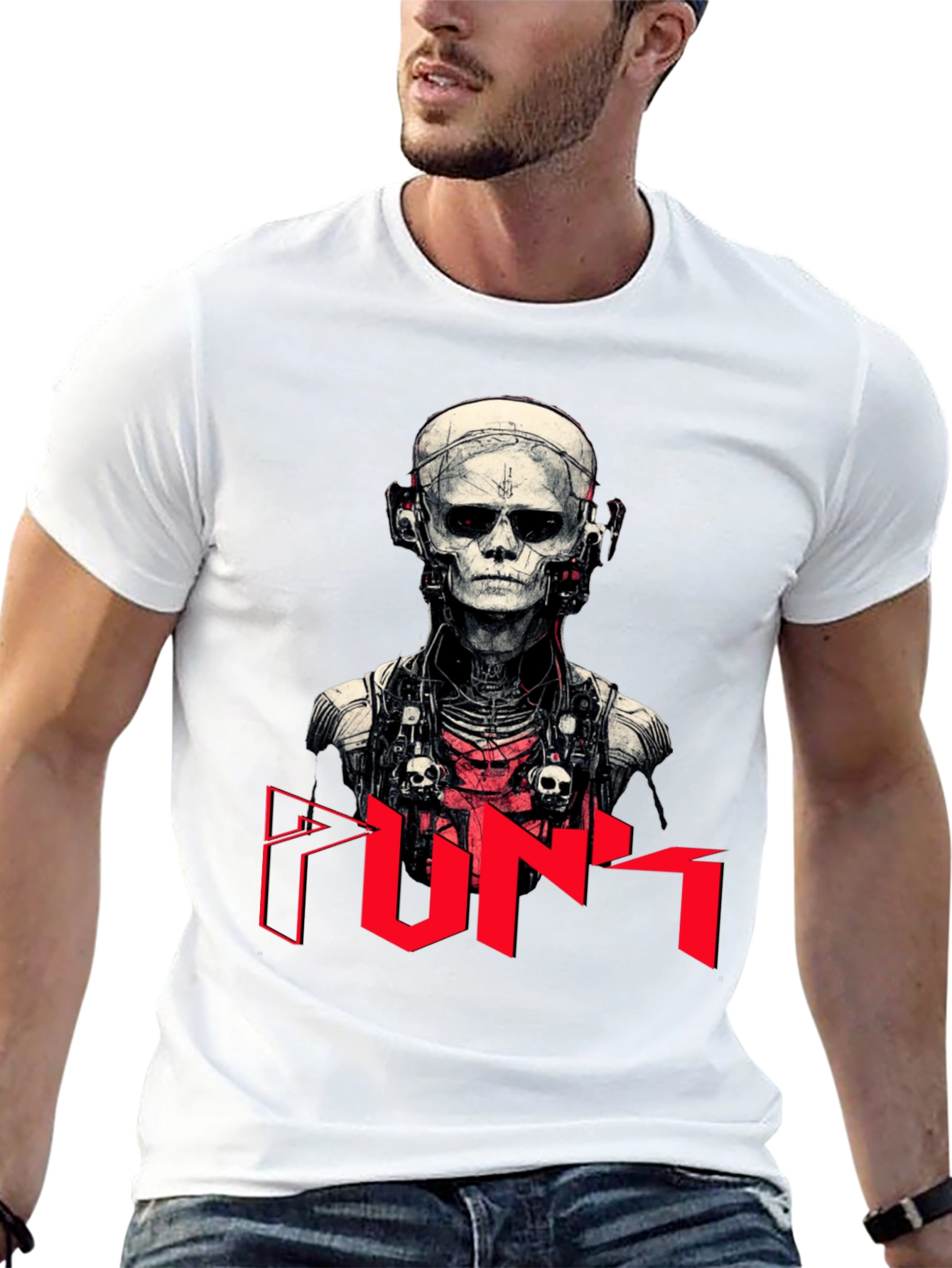 Cyberpunk Skeleton Graphic Tee