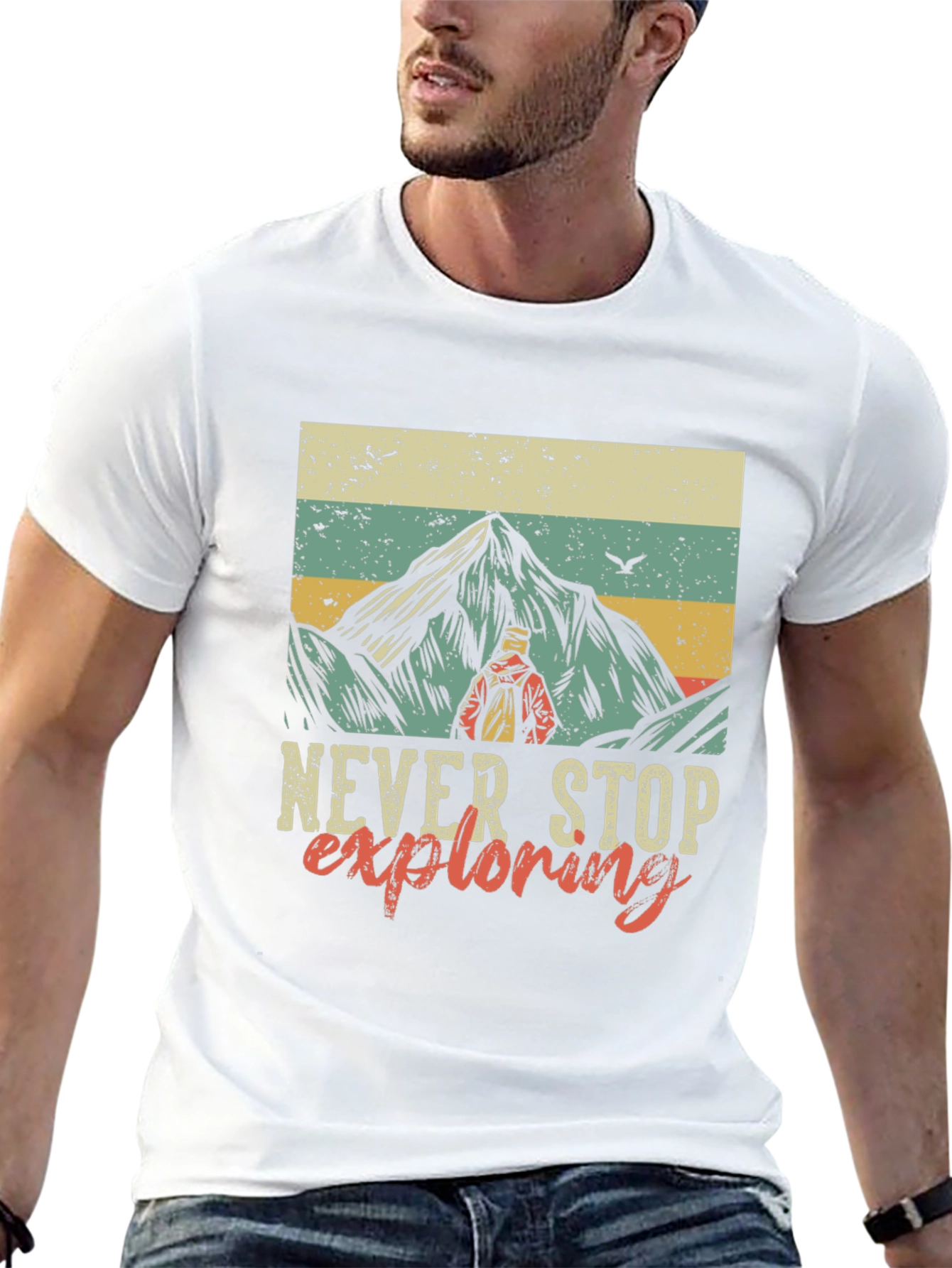 Never Stop Exploring Graphic T-Shirt