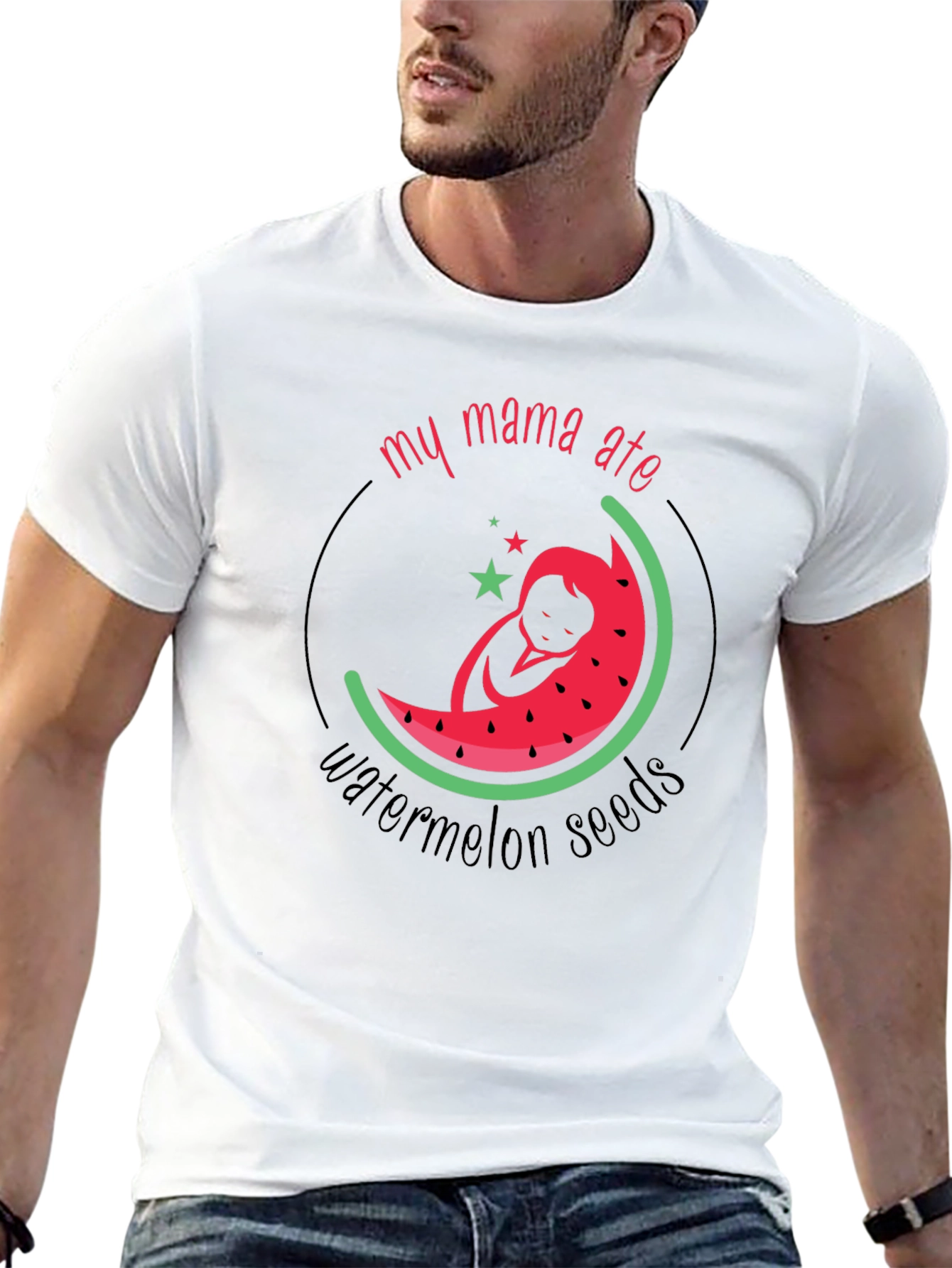 My Mama Ate Watermelon Seeds Pregnancy T-Shirt