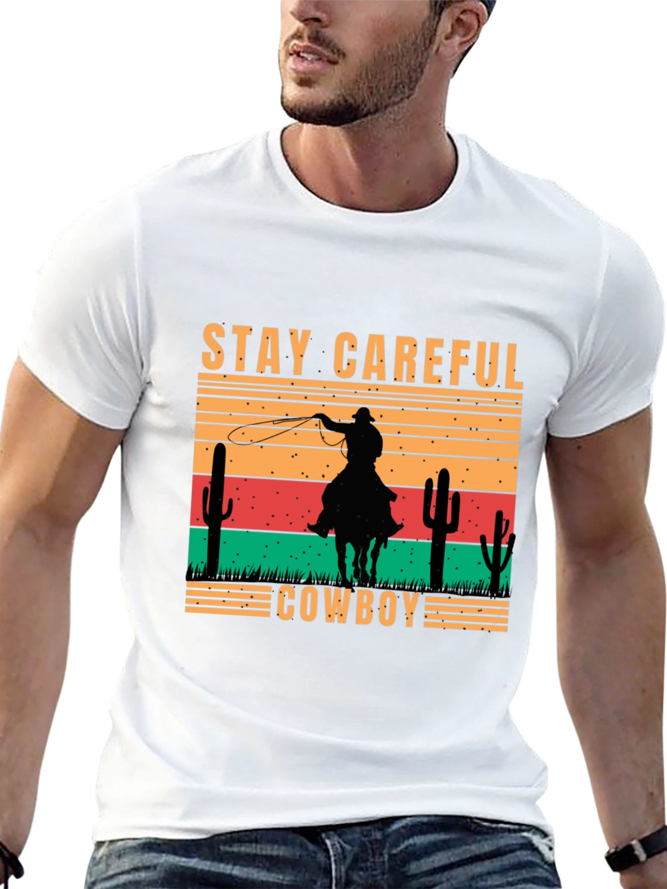 Stay Careful Cowboy Graphic Tee