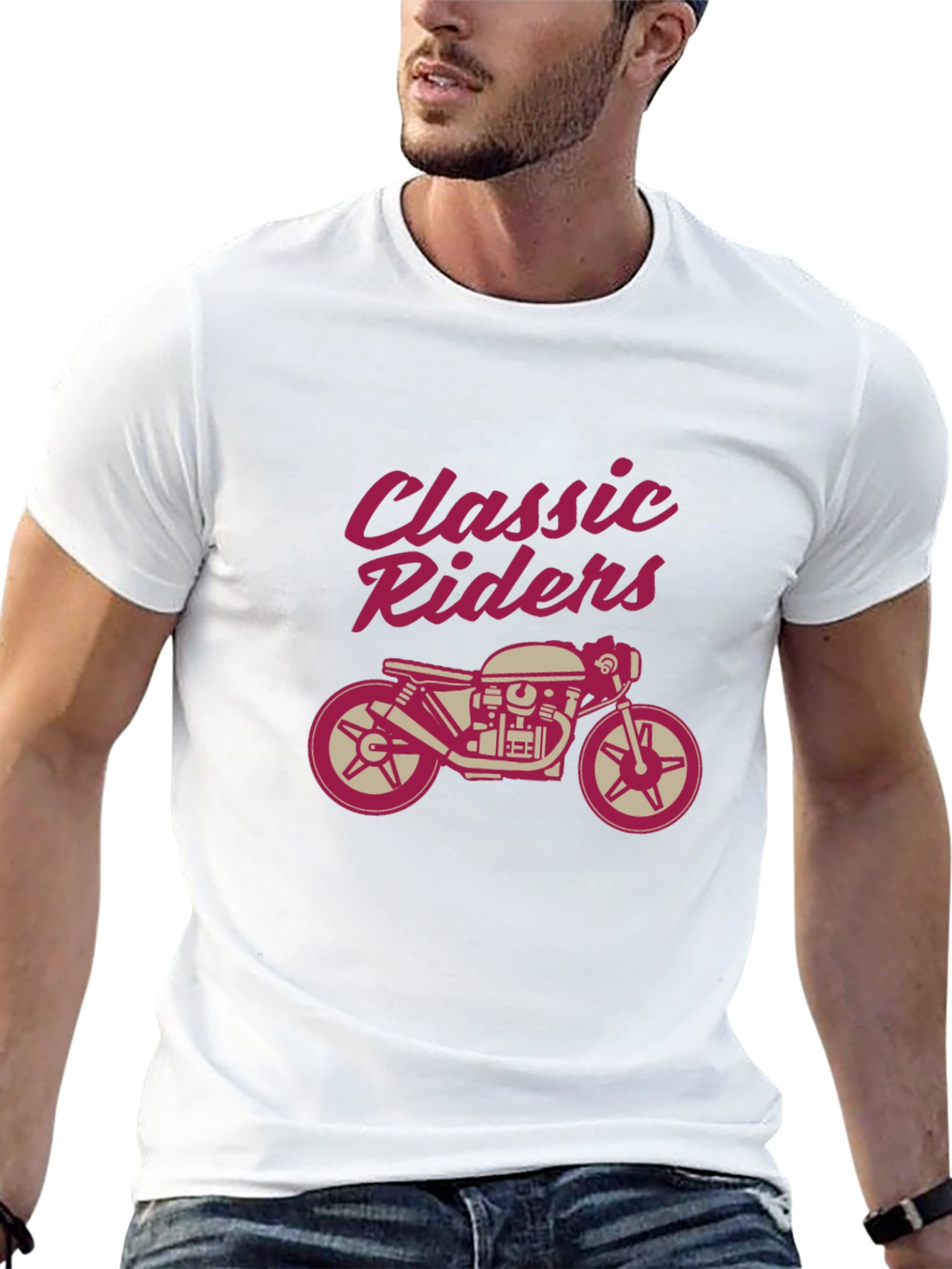 Classic Riders Graphic Tee - Motorcycle Design