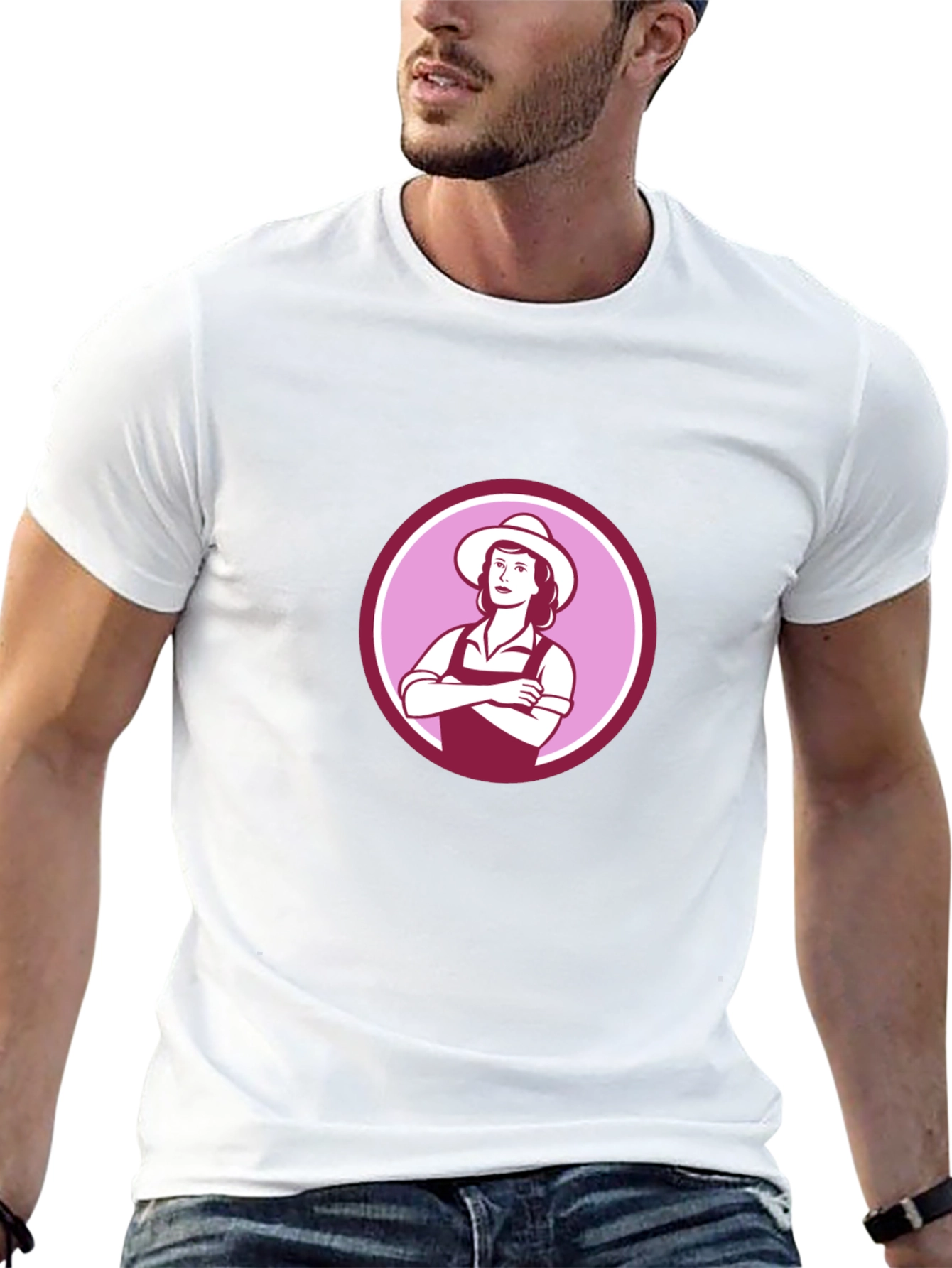 Retro Farmer Girl Graphic Tee