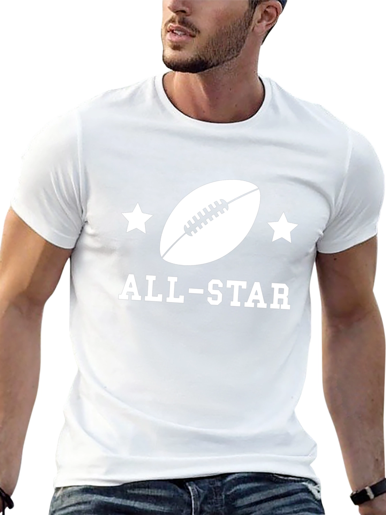 All-Star Football Graphic Tee - Sporty Style