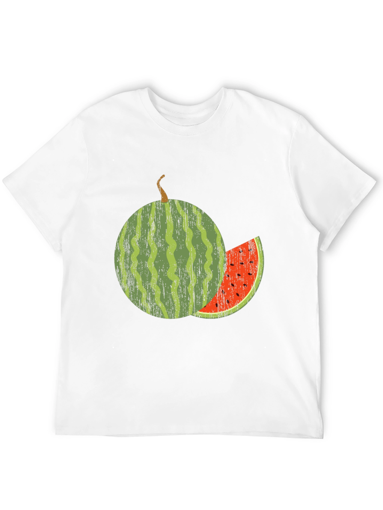 Watermelon Graphic Tee - Black Cotton Blend Shirt