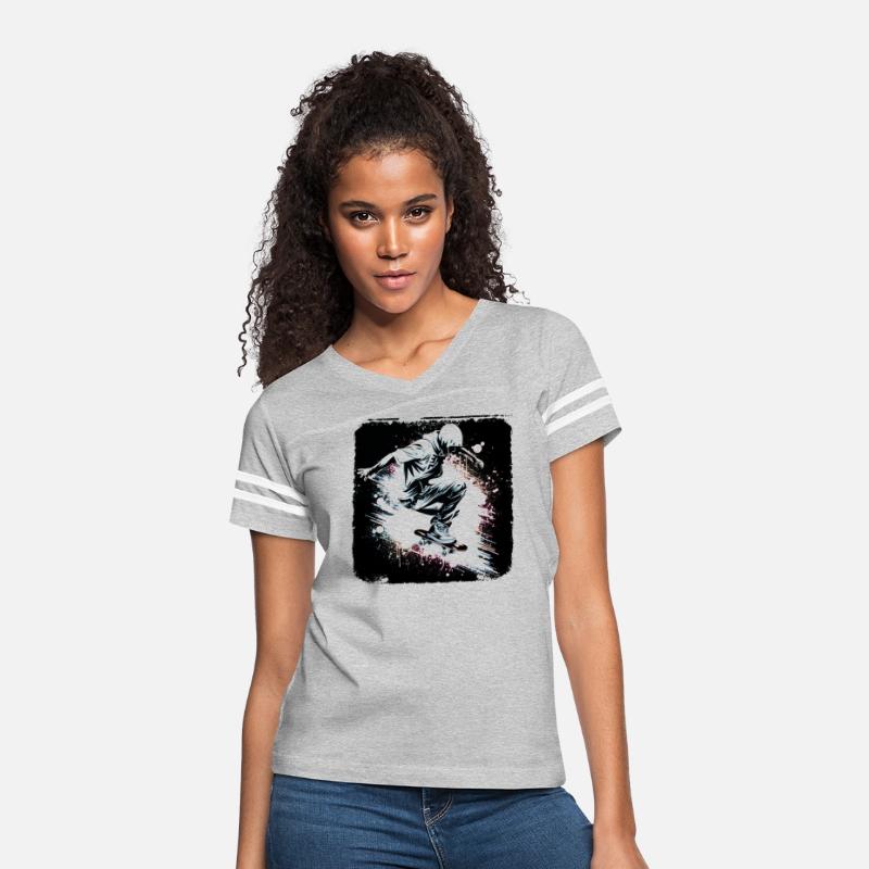 Dynamic Skateboarding Vibe - Negative Space Skater