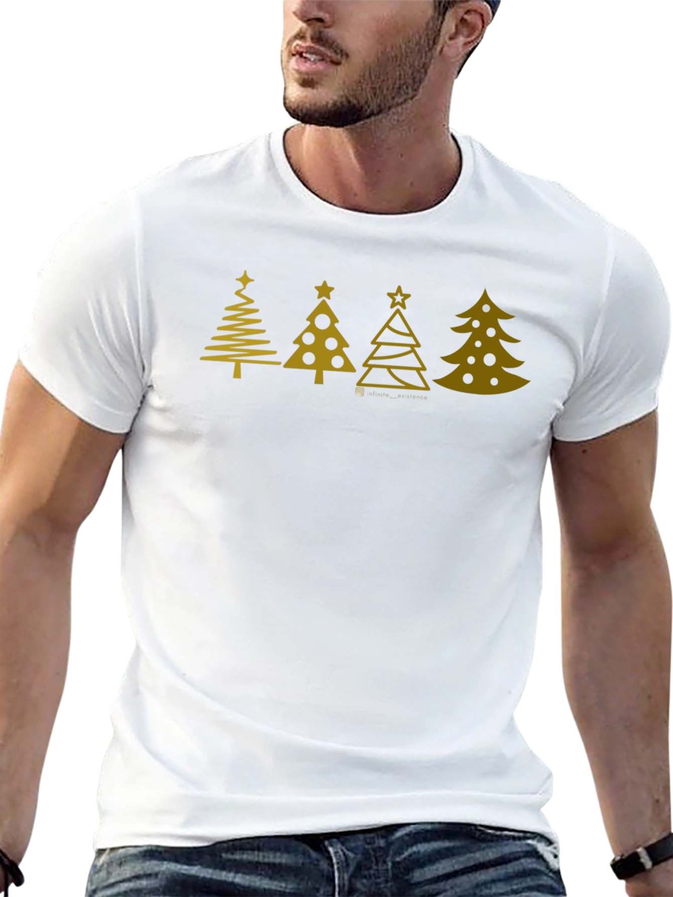 Festive Christmas Tree Graphic Tee - Holiday Style