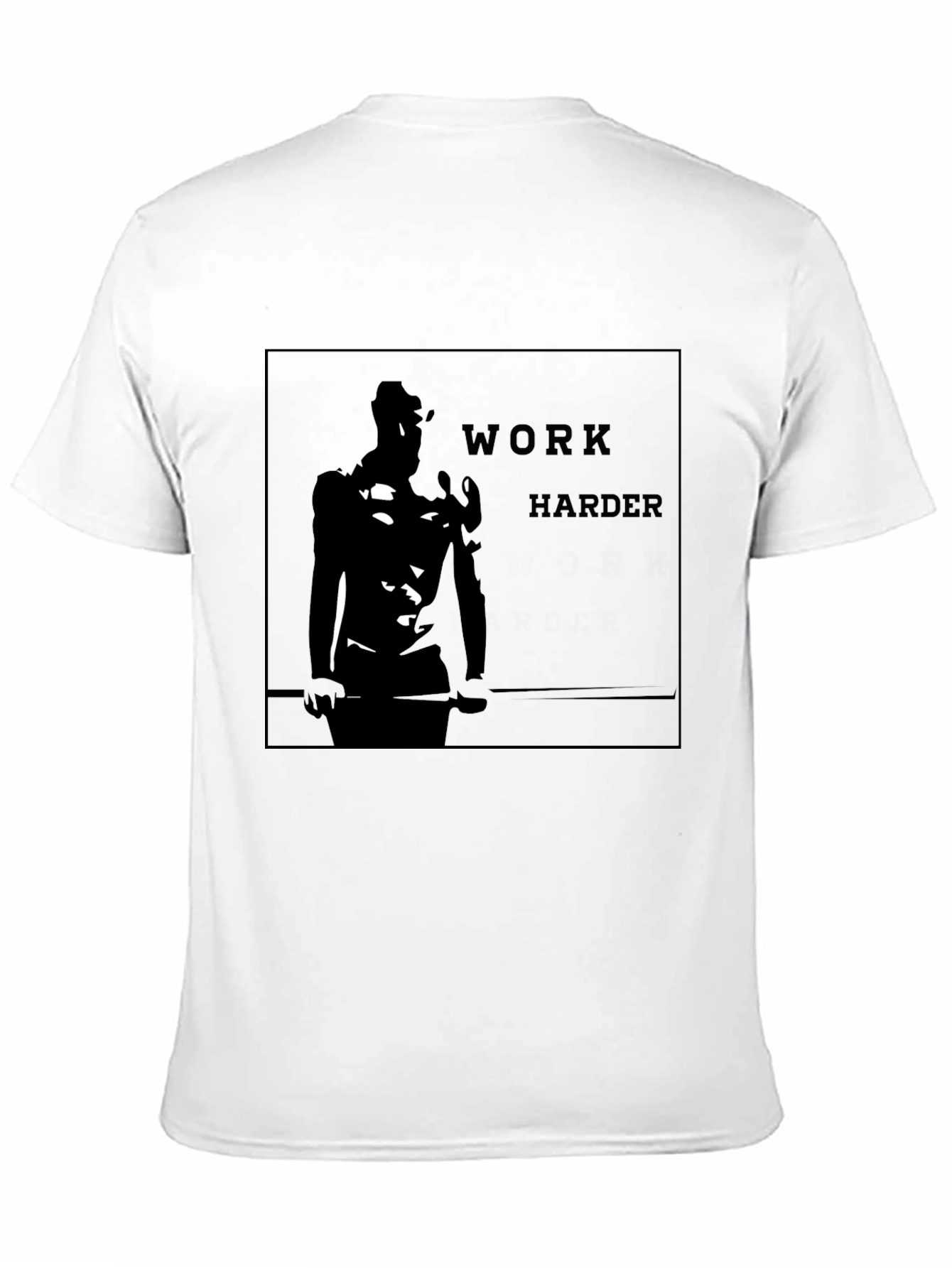 Work Harder Black Graphic Tee