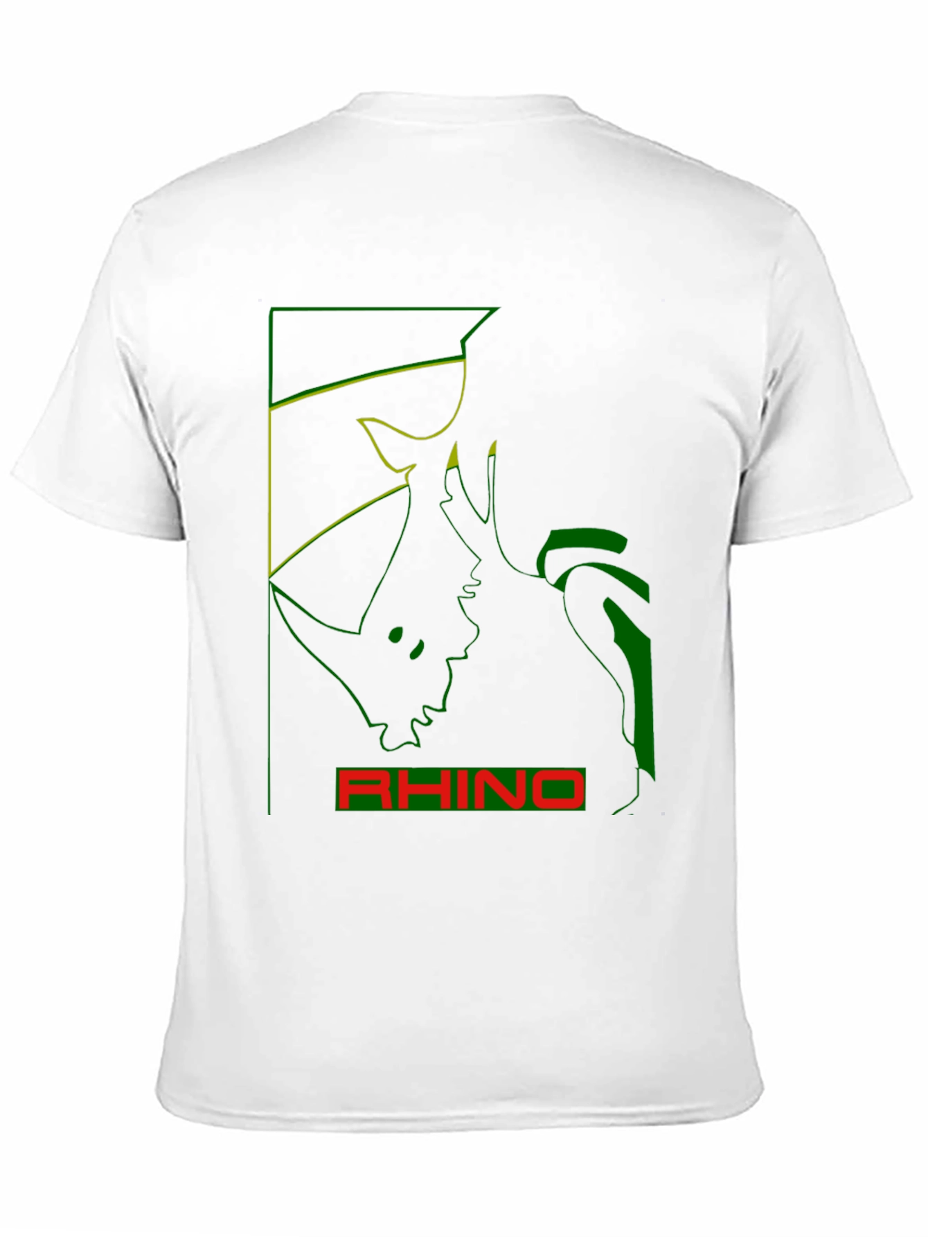 Rhino Graphic Tee - Bold Animal Print T-Shirt