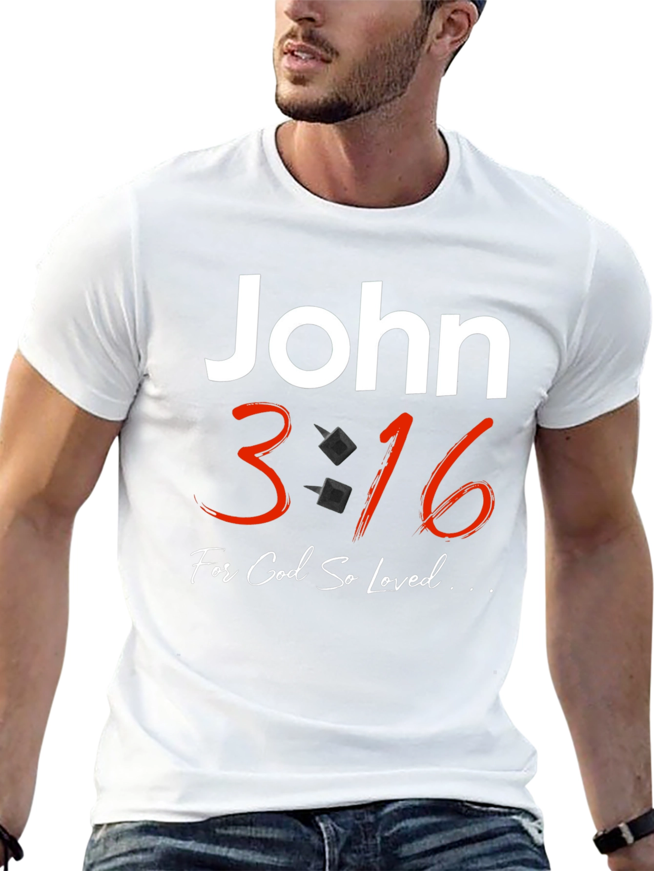 John 3:16 T-Shirt - Religious Christian Apparel