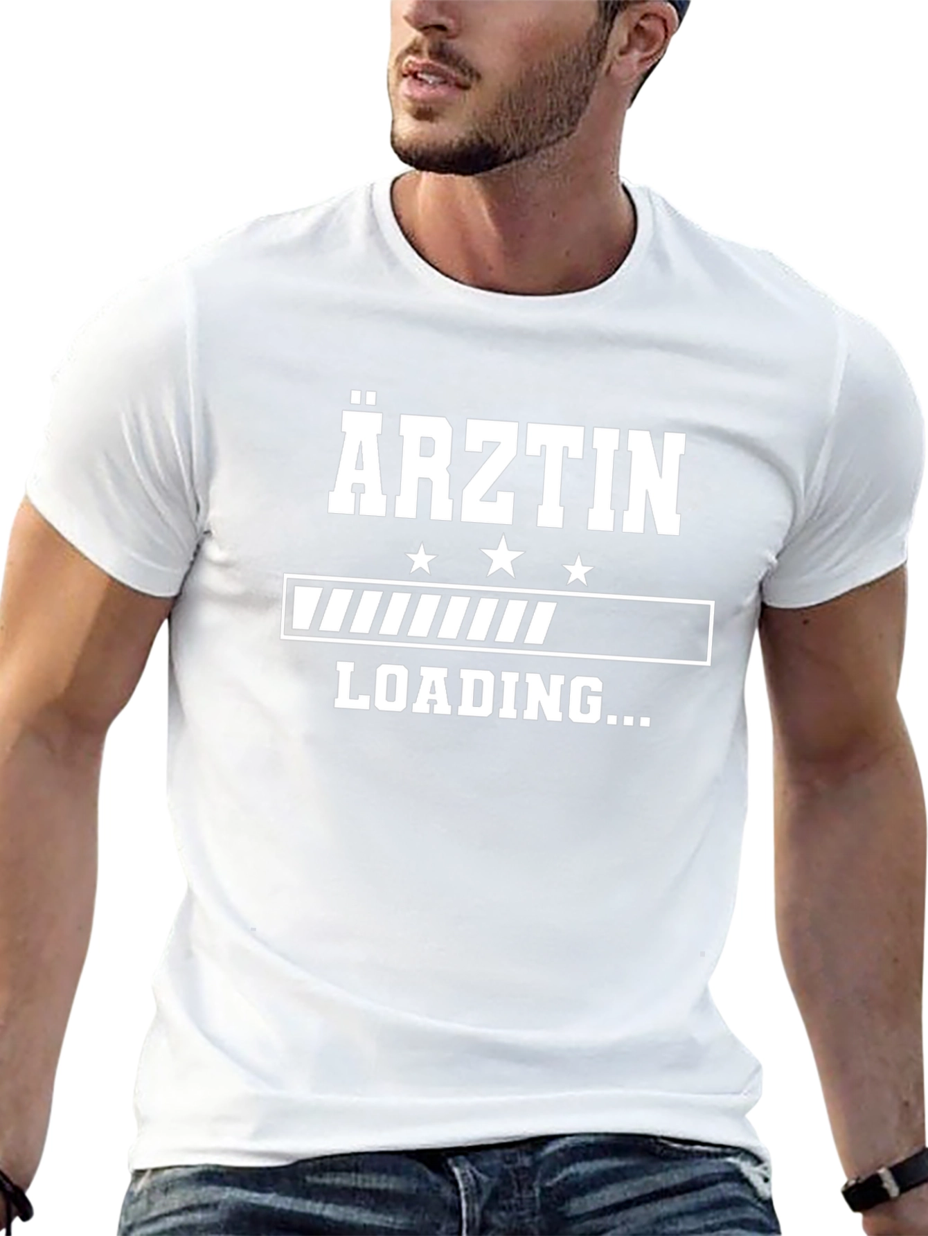 Ärztin Loading Graphic T-Shirt - Black