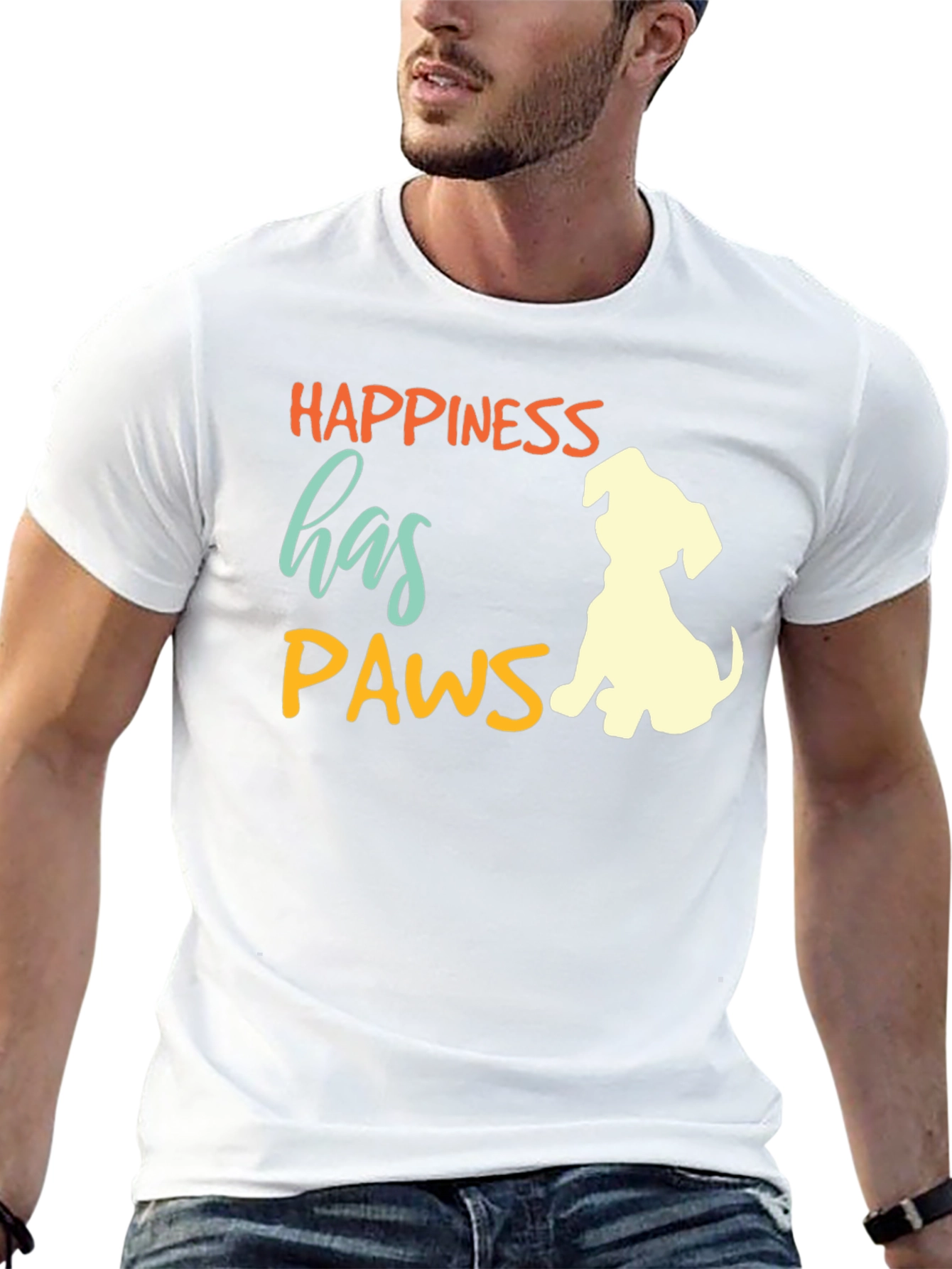 Happiness Has Paws T-Shirt