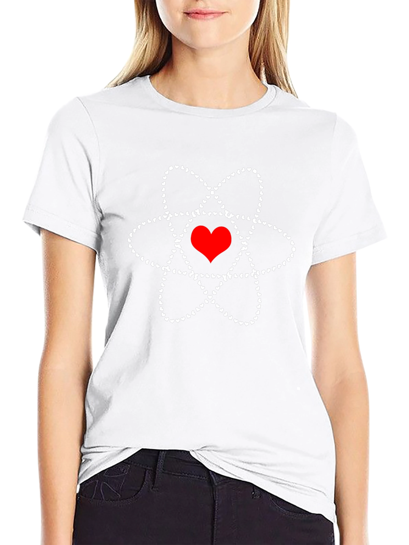 Heart Atom Graphic Tee - Love Science T-Shirt