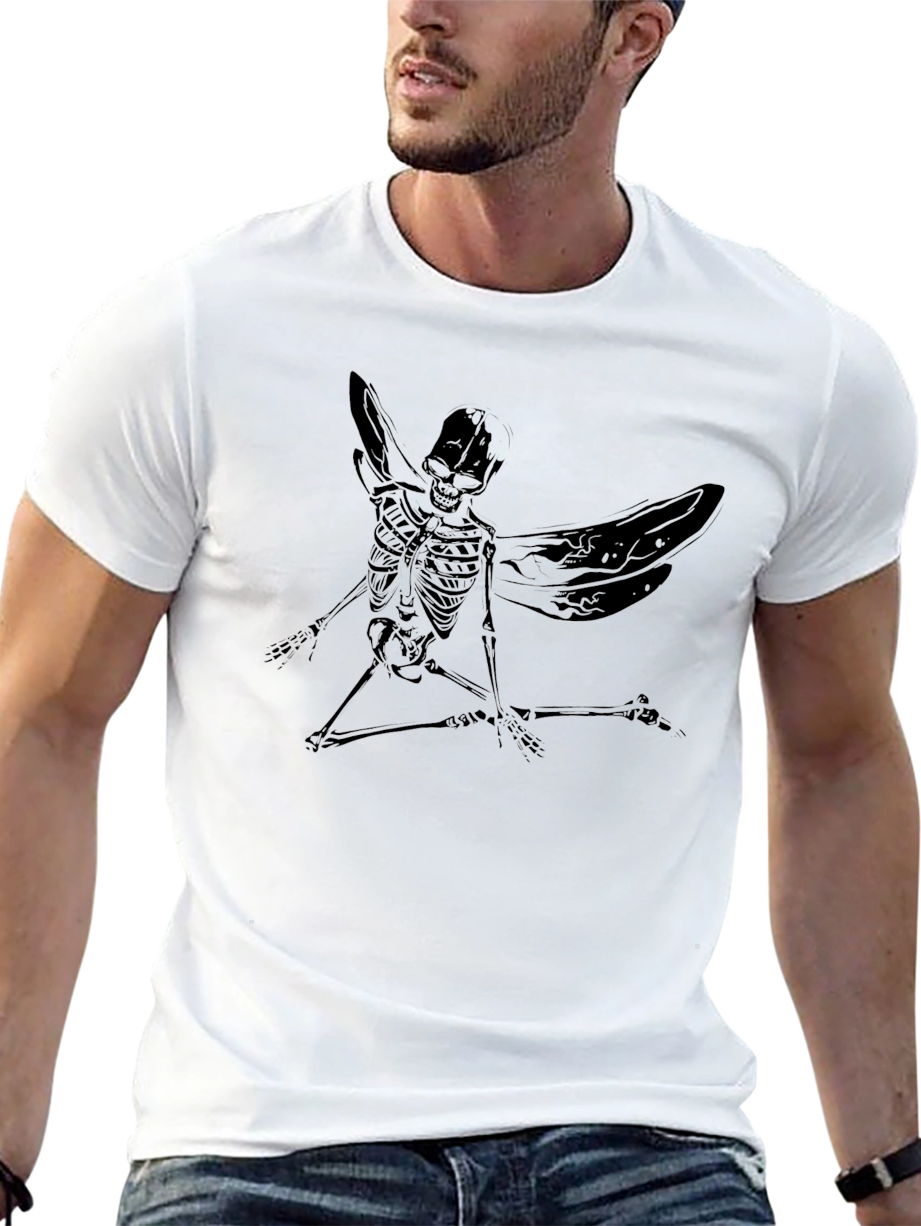 Grim Fairy T-Shirt: Skeleton Fairy Design