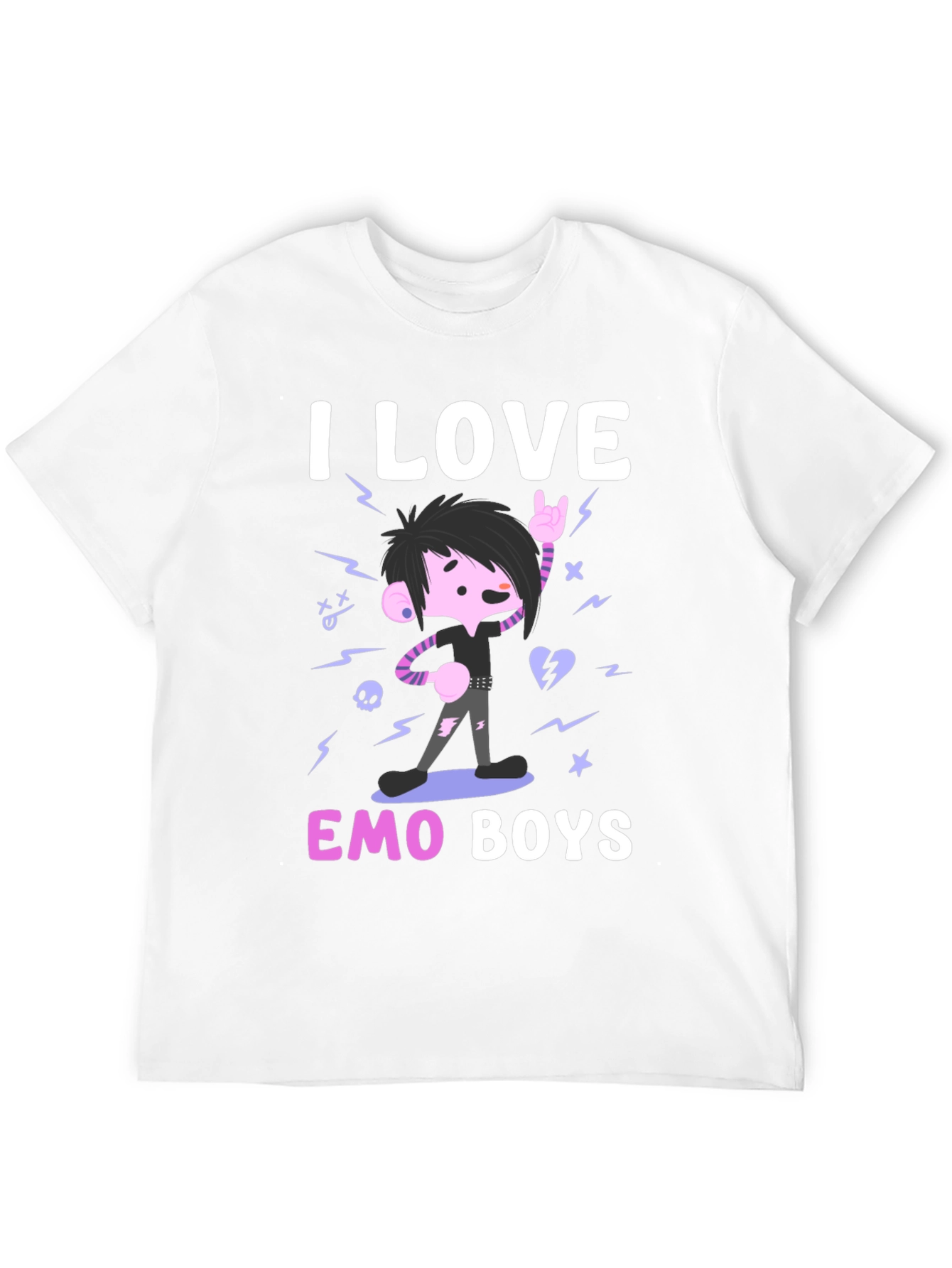 I Love Emo Boys Graphic Tee