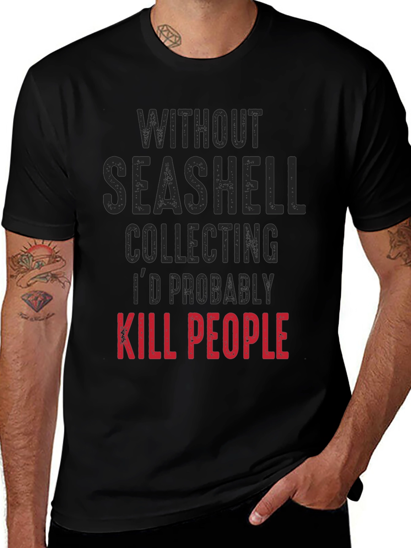 Seashell Collecting Graphic T-Shirt