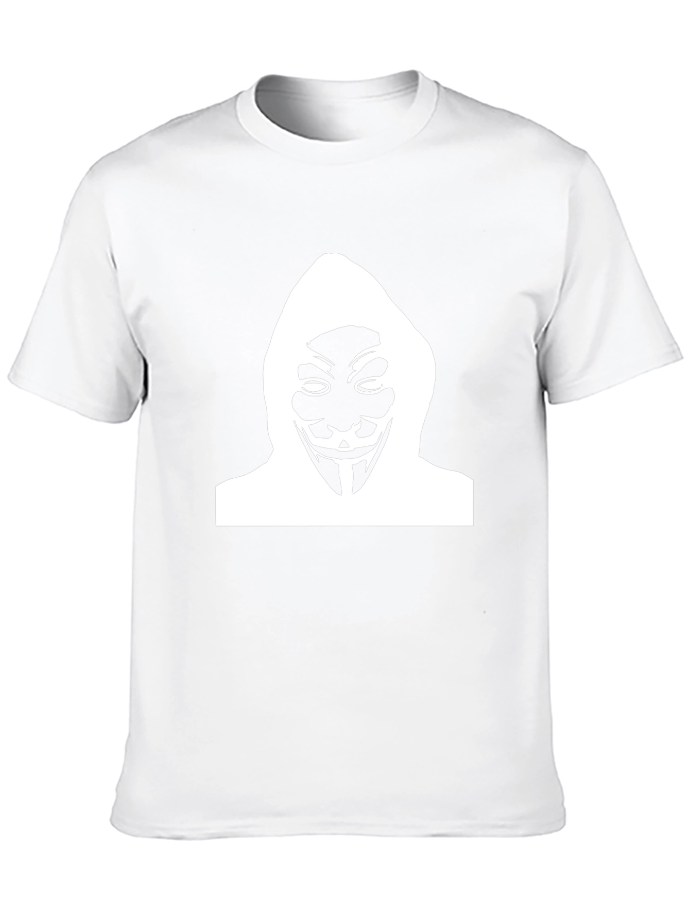Anonymous Mask Graphic Black T-Shirt