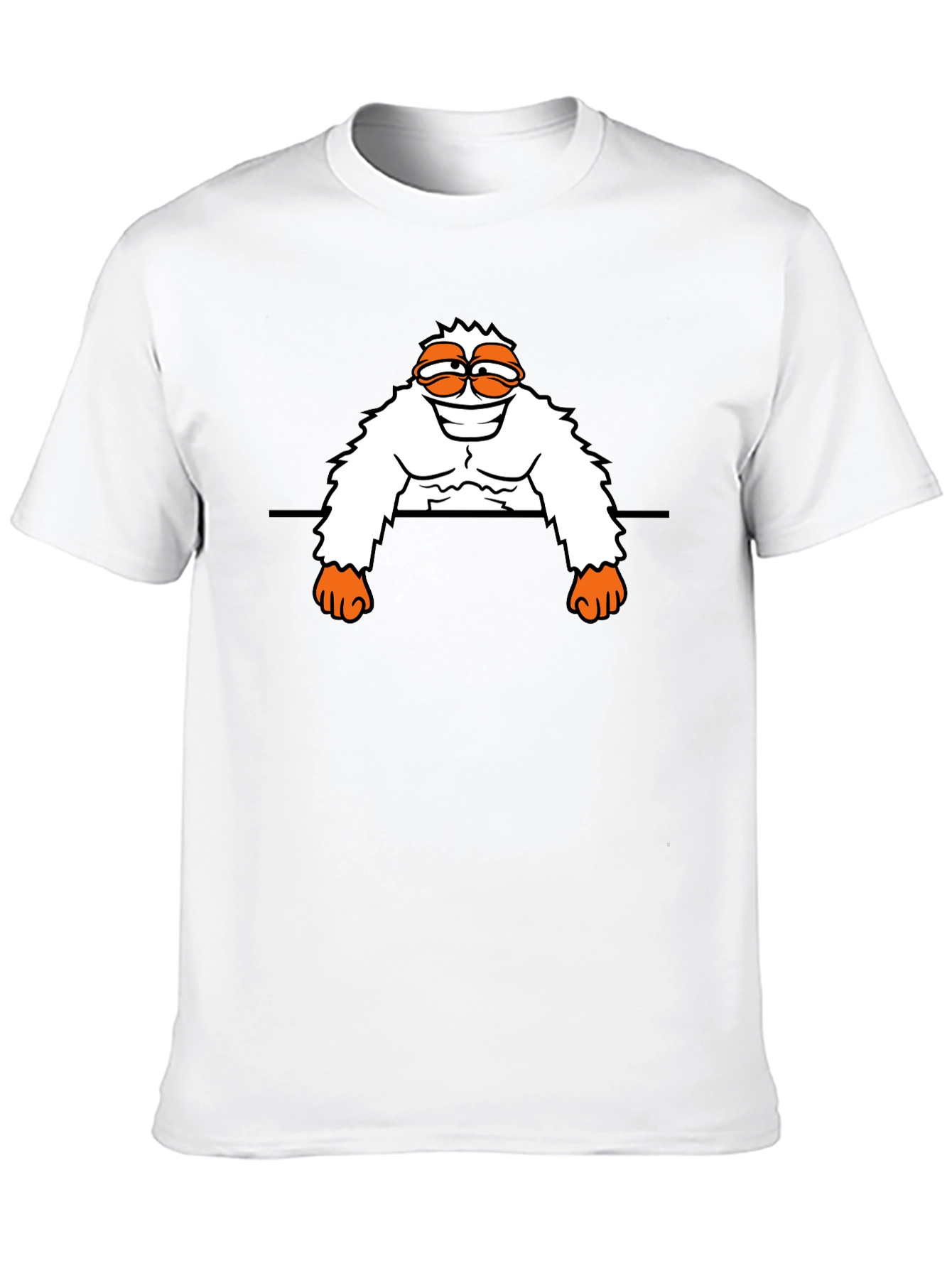 Gritty Cartoon Graphic Black T-Shirt