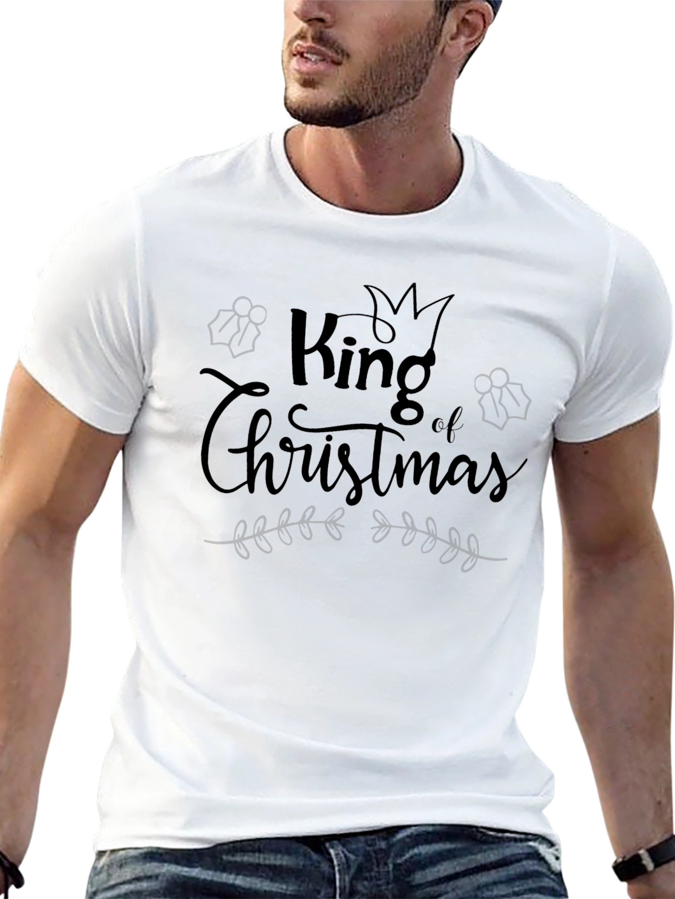 King of Christmas Black T-Shirt