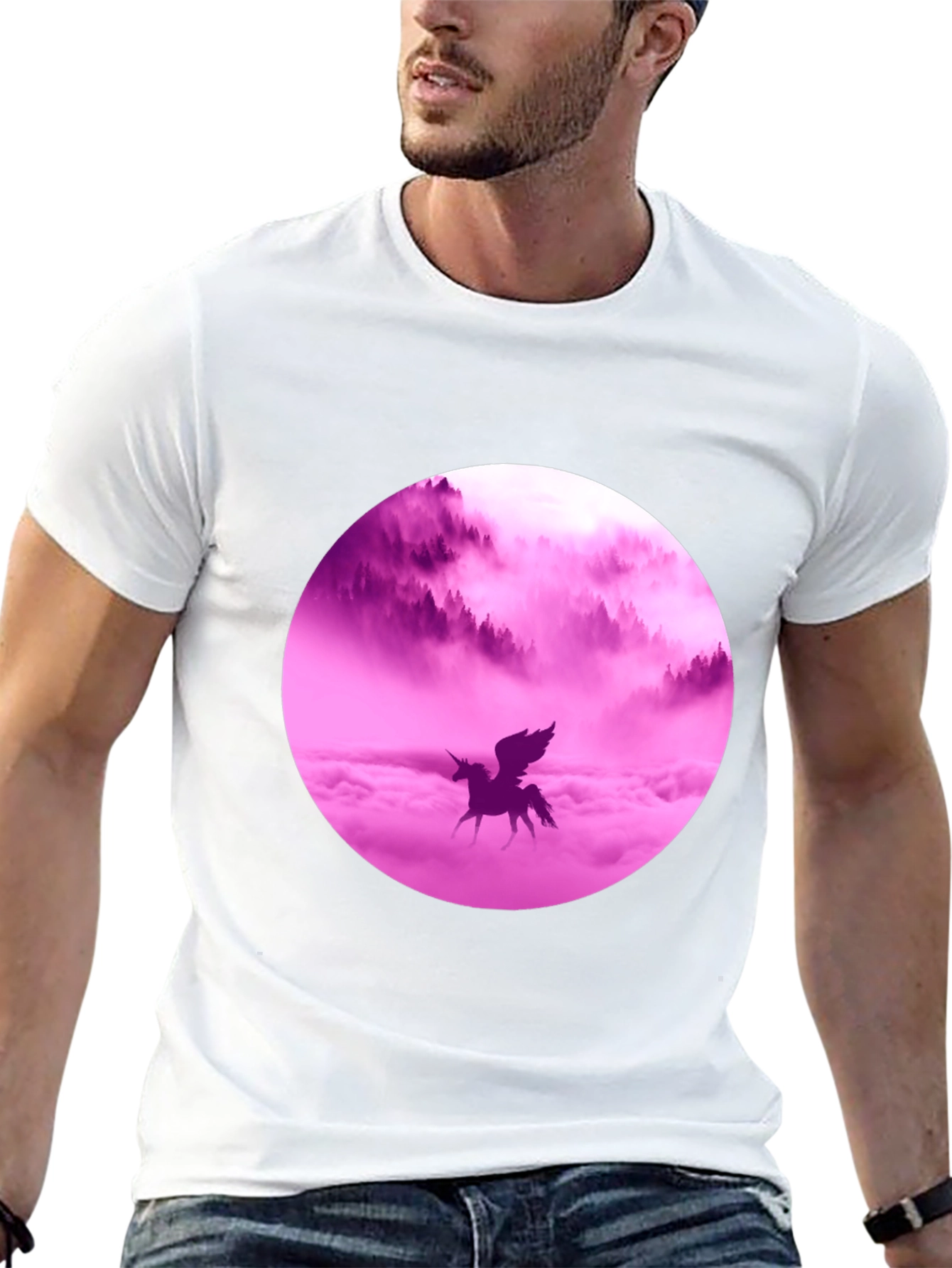 Unicorn Dreams Graphic Tee - Black