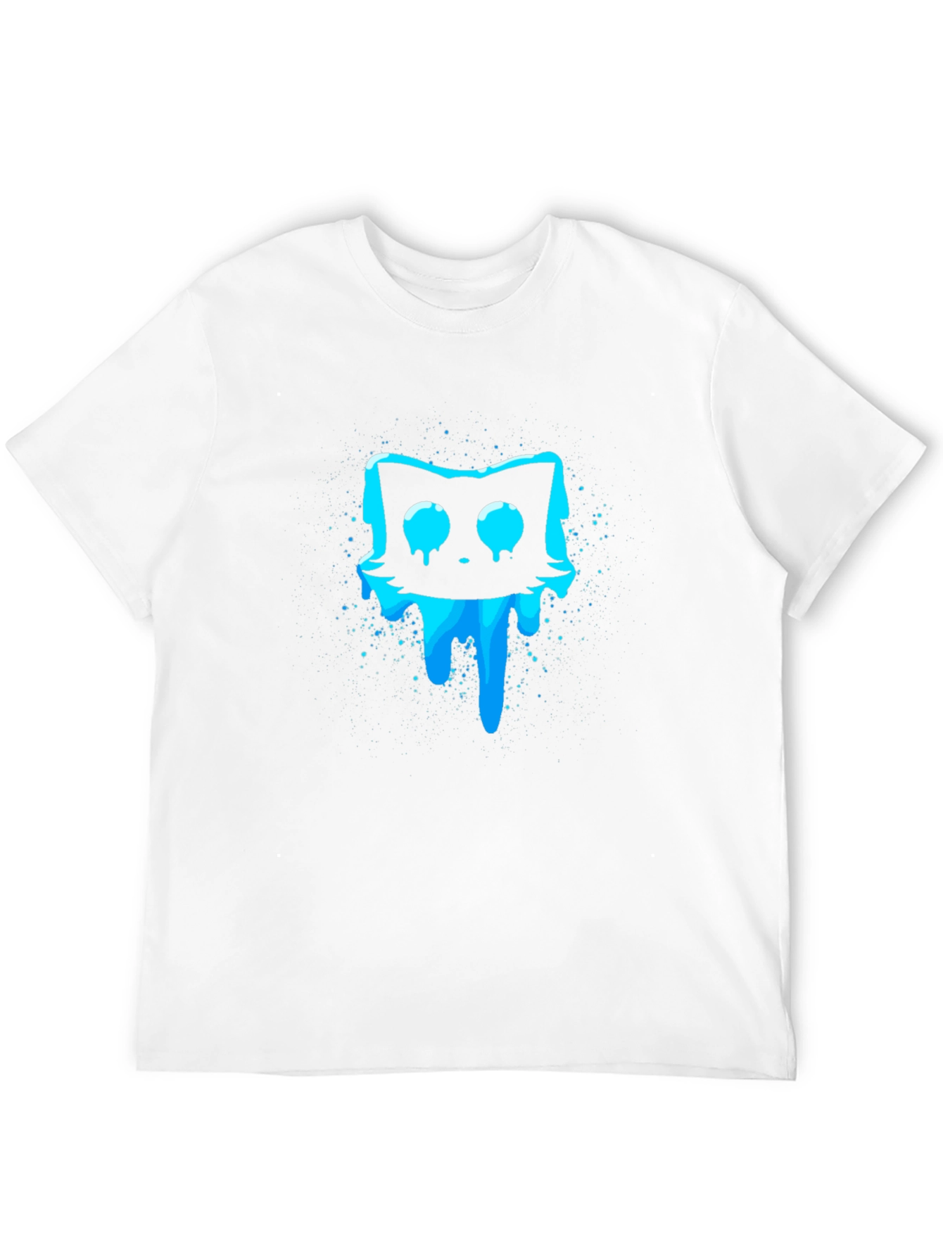 Meltdown Cat Graphic T-Shirt - Black