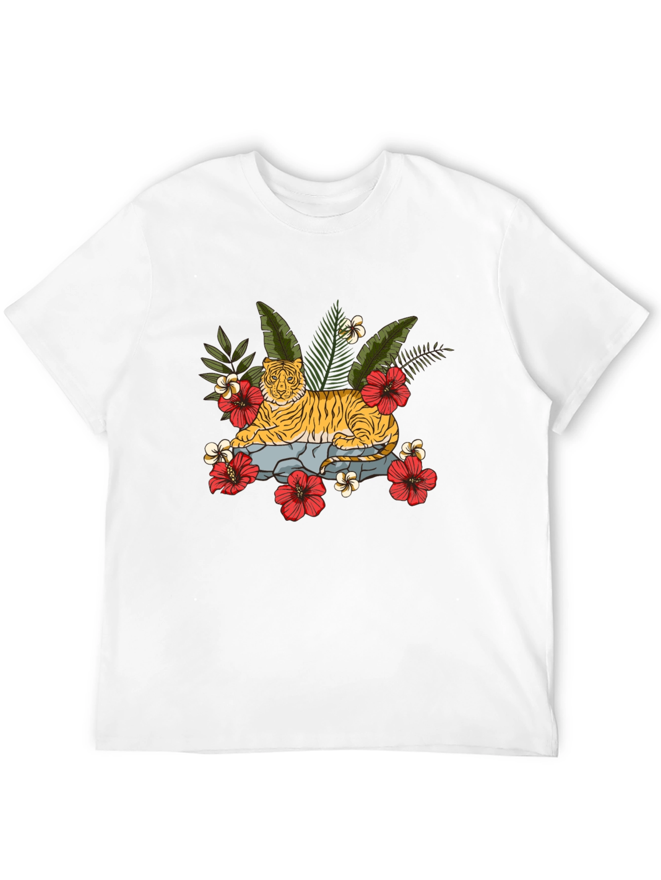 Tiger Floral Graphic Tee