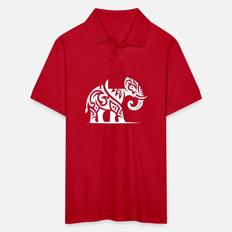 Elegant Tattoo Elephant With Large Tusks