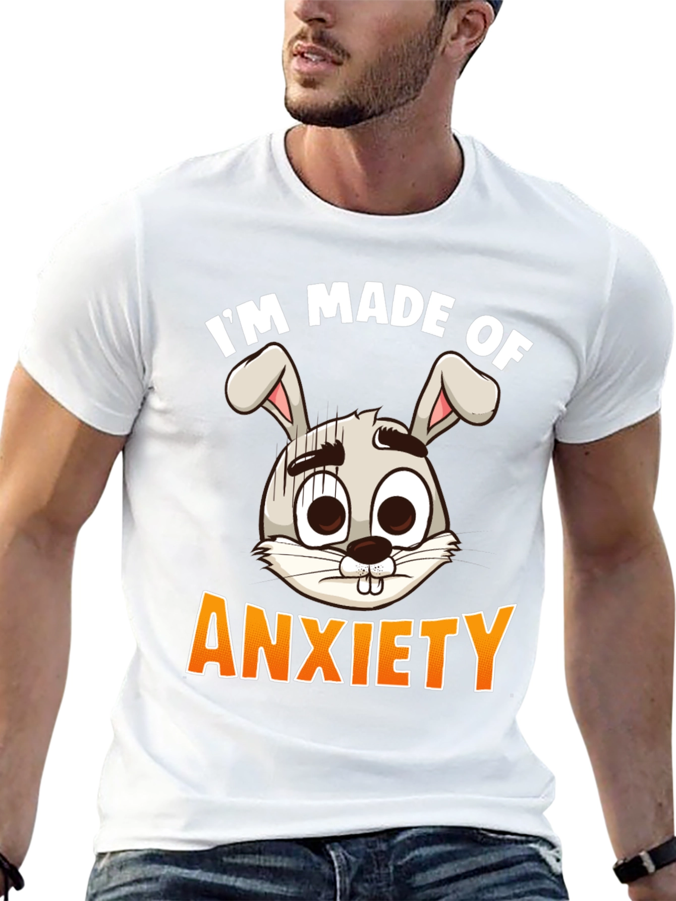 Anxiety Bunny Graphic Tee
