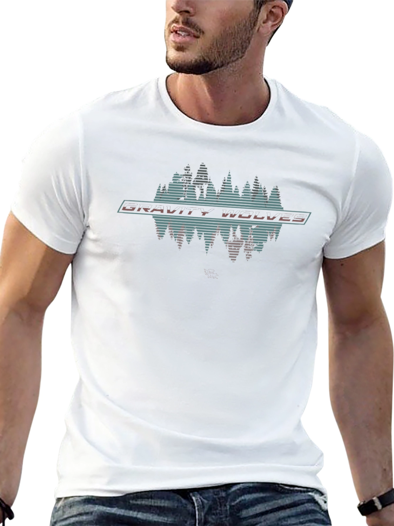 Gravity Wolves Graphic Tee - Retro Style