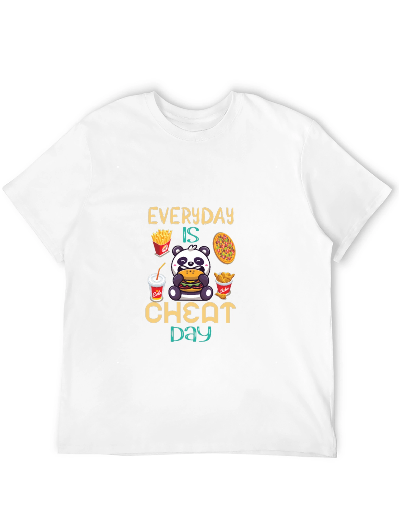 Everyday is Cheat Day T-Shirt Panda Foodie Tee
