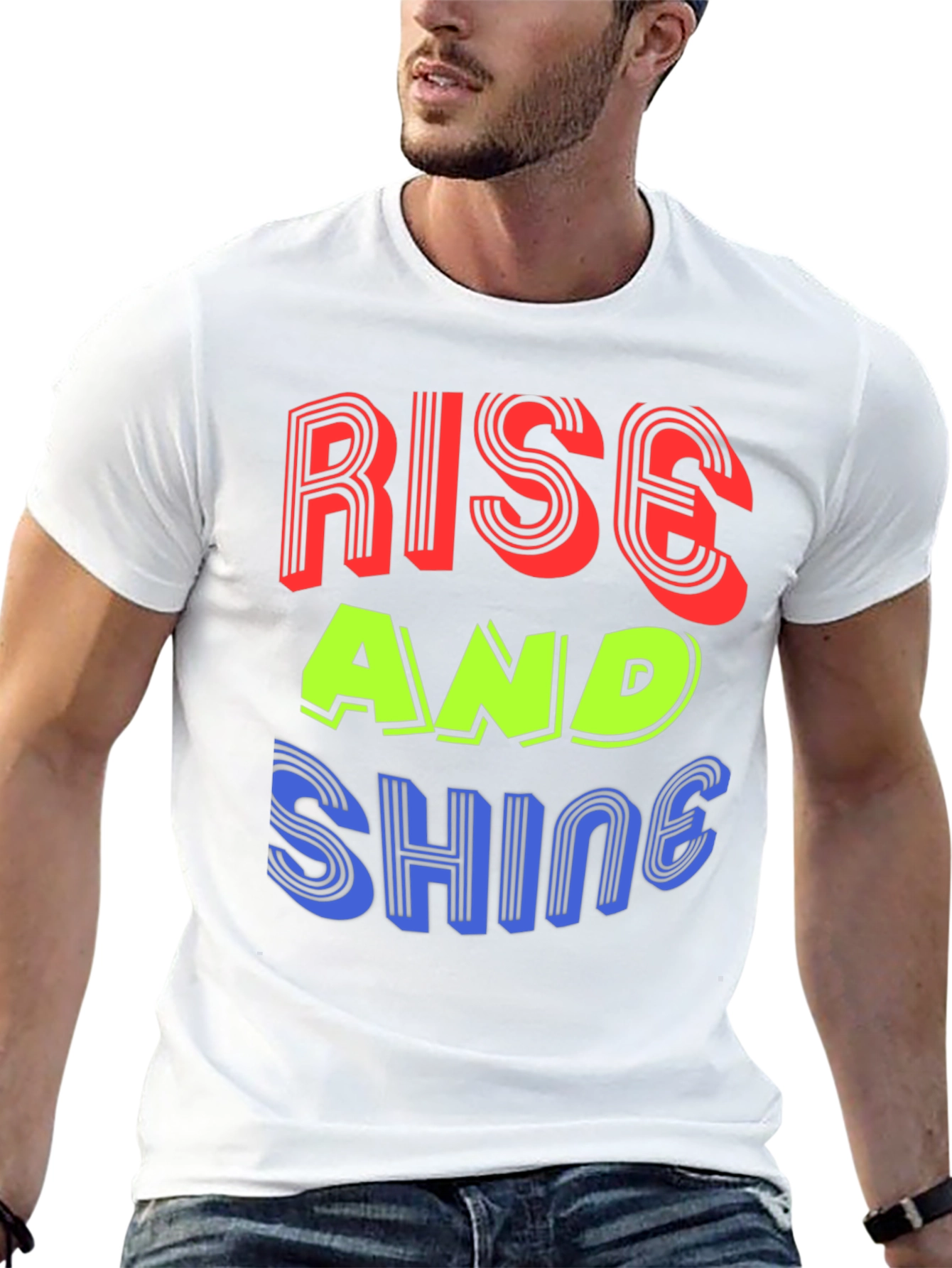Rise and Shine Graphic Tee - Stylish Black T-Shirt